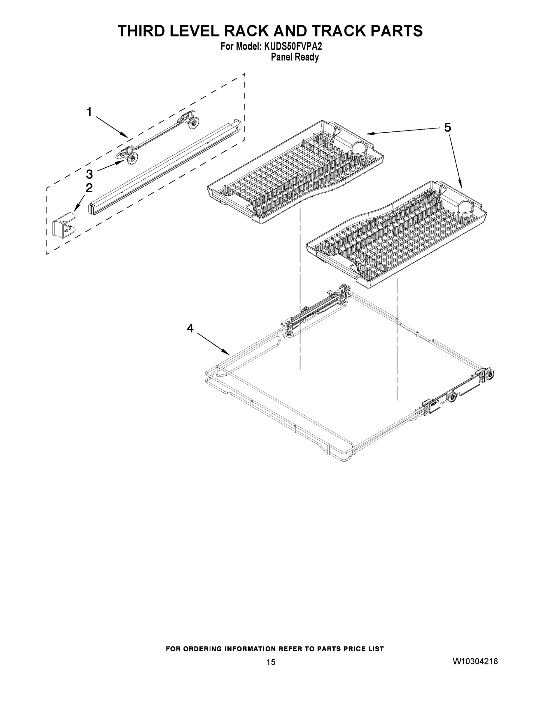12 - THIRD LEVEL RACK AND TRACK PARTS