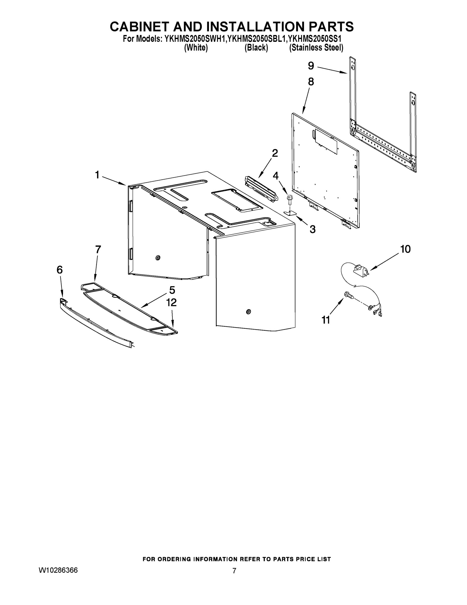 06 - CABINET AND INSTALLATION PARTS