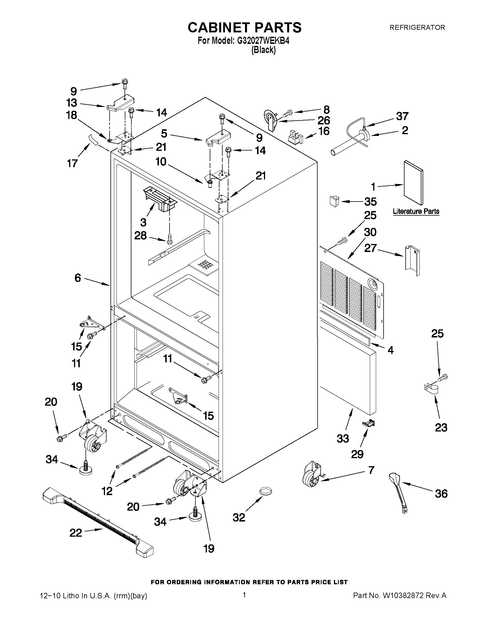 01 - CABINET PARTS