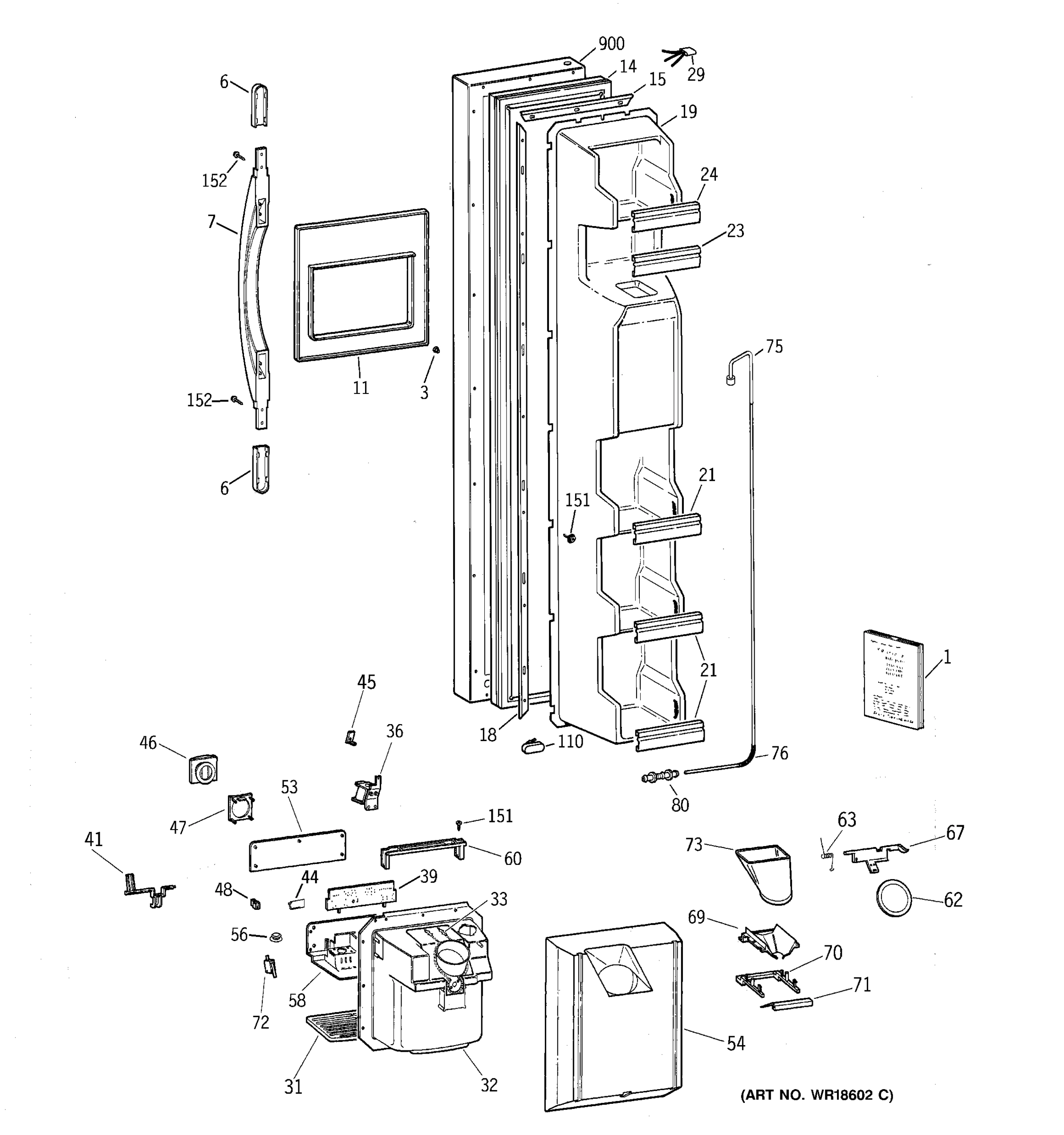 FREEZER DOOR