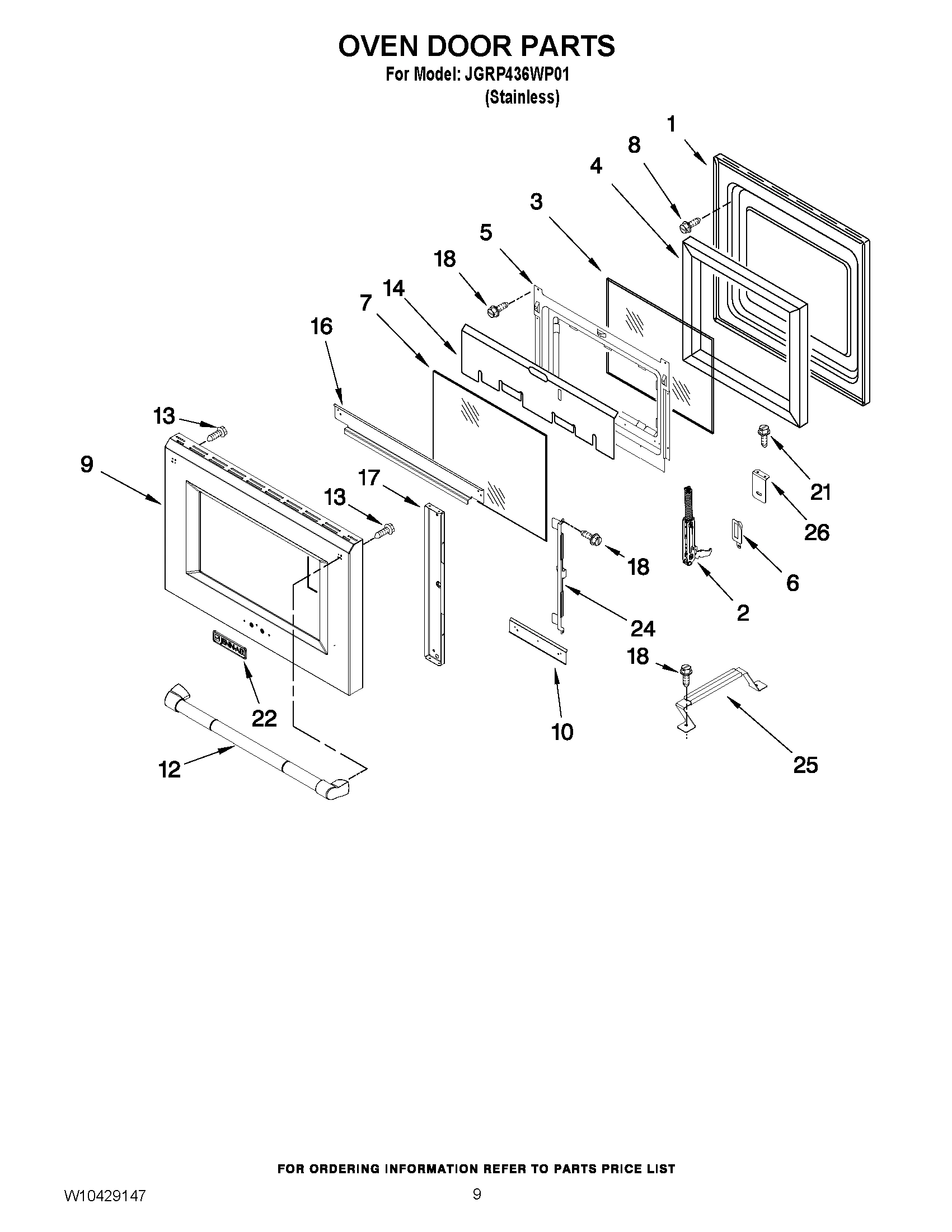 06 - OVEN DOOR PARTS