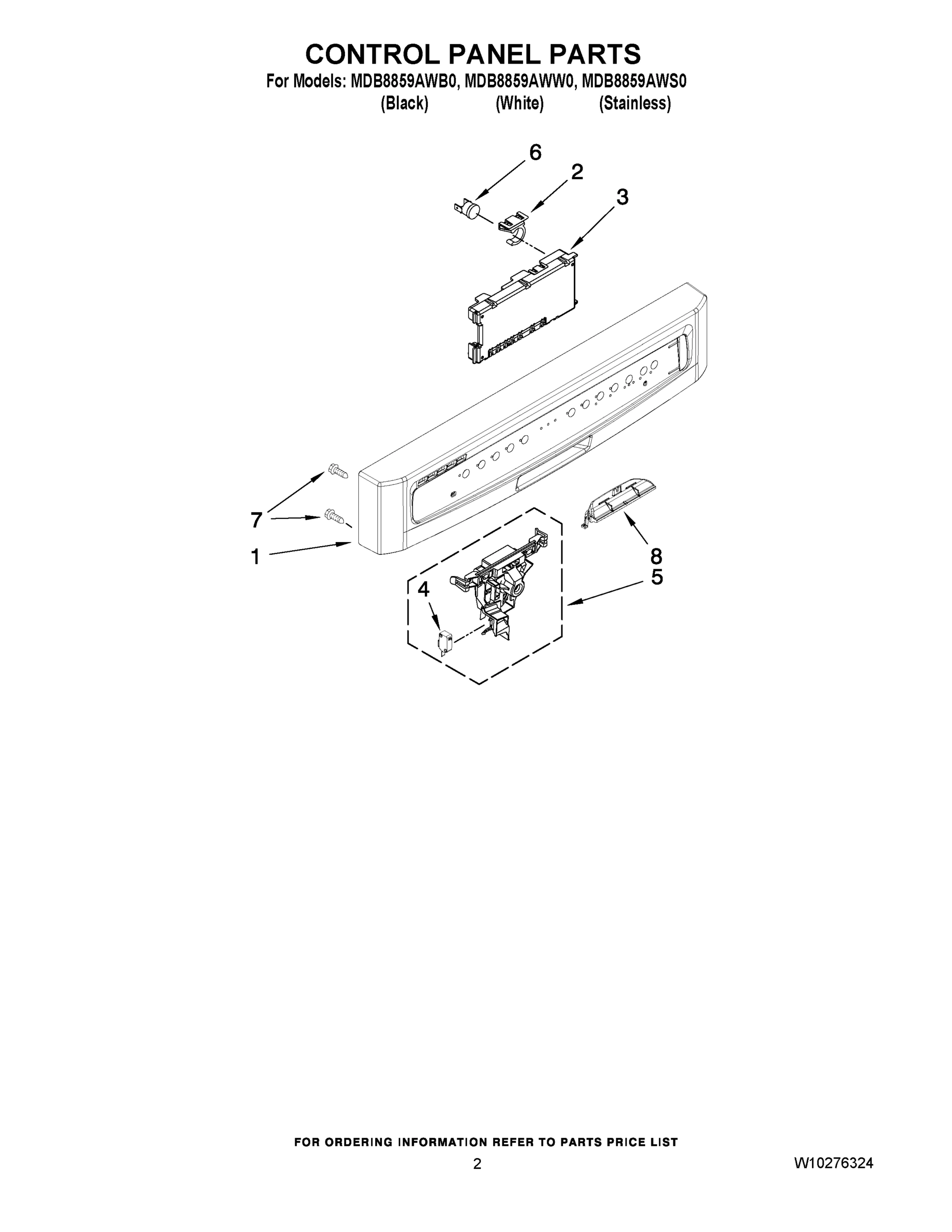 02 - CONTROL PANEL PARTS