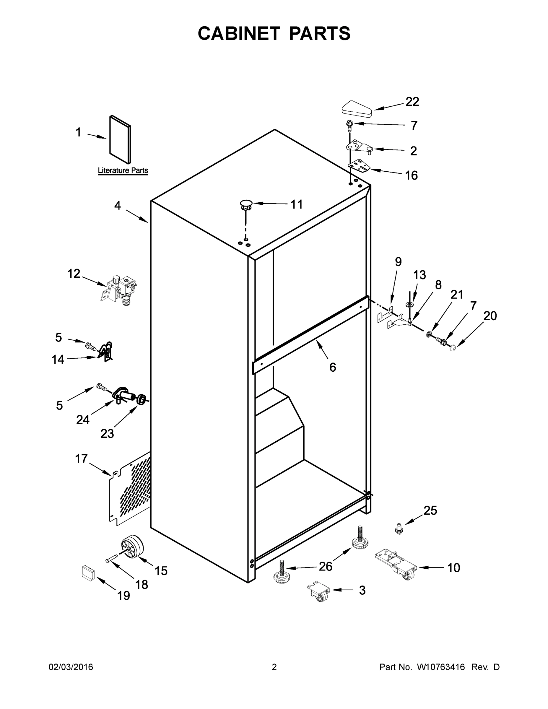 02 - CABINET PARTS