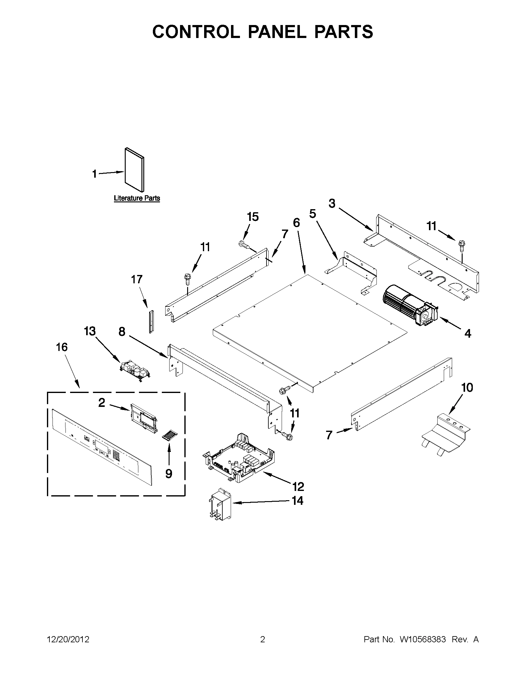 01 - CONTROL PANEL PARTS