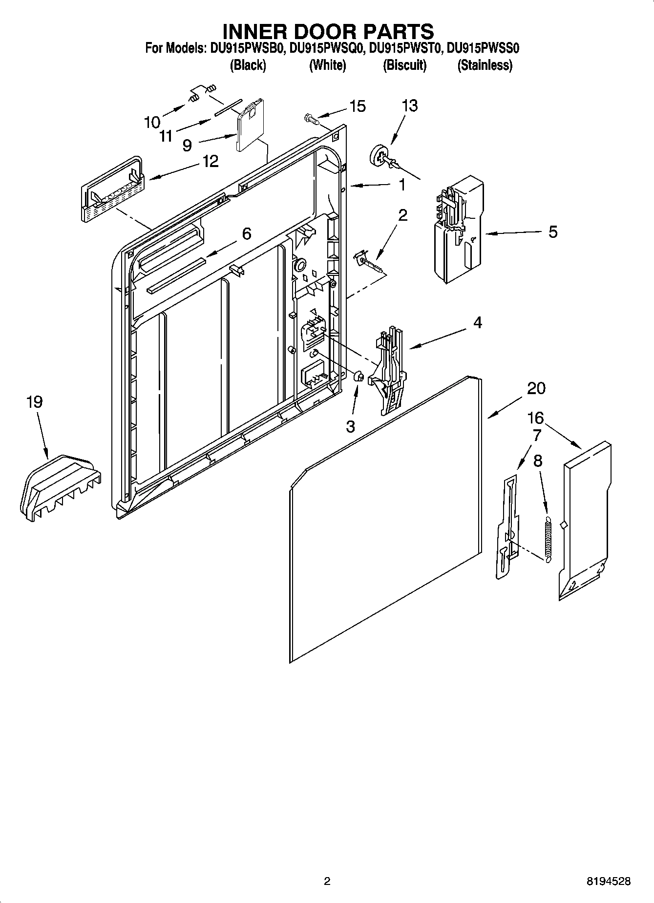02 - INNER DOOR PARTS