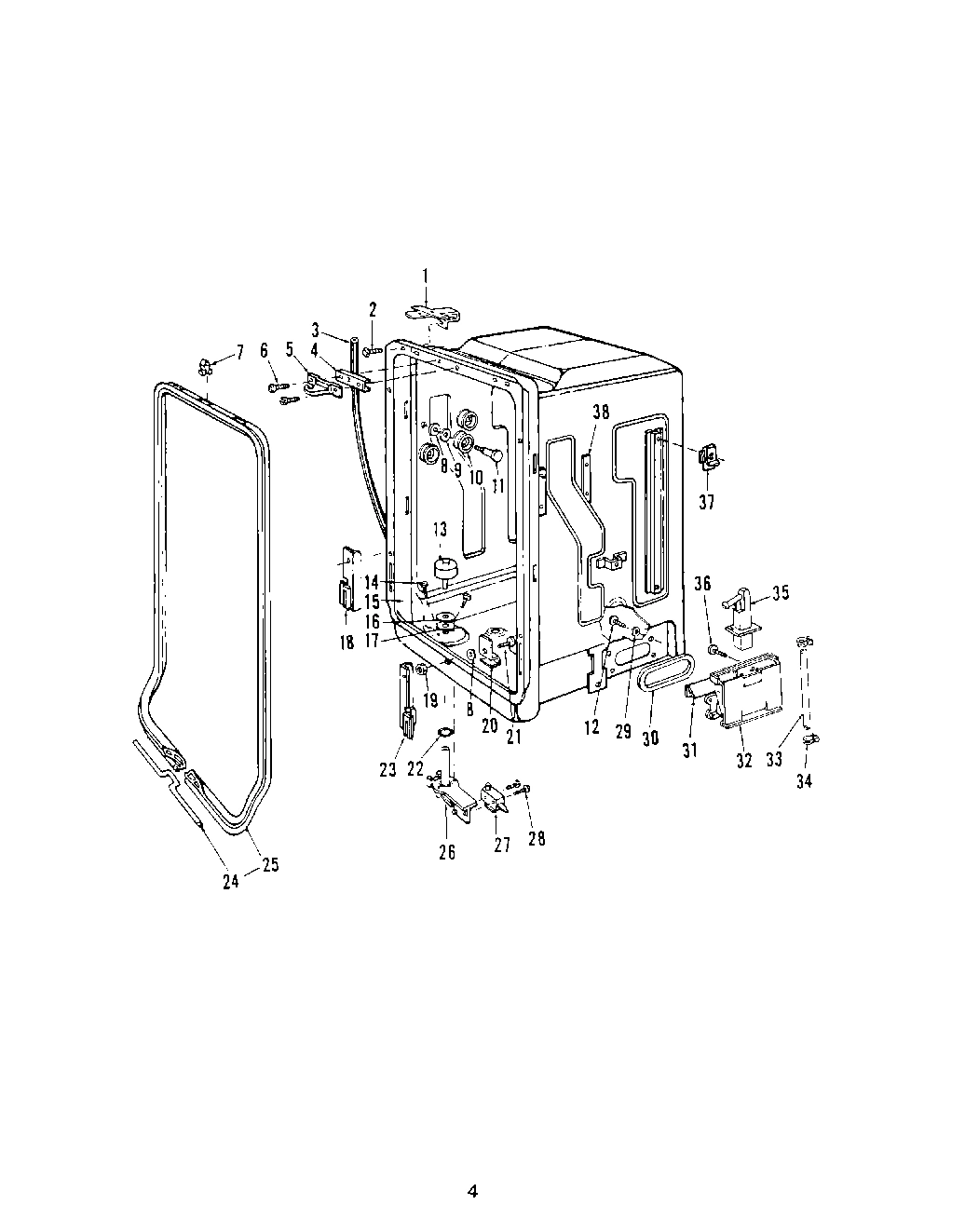 04 - MOTOR, HEATER, AND SPRAY ARM