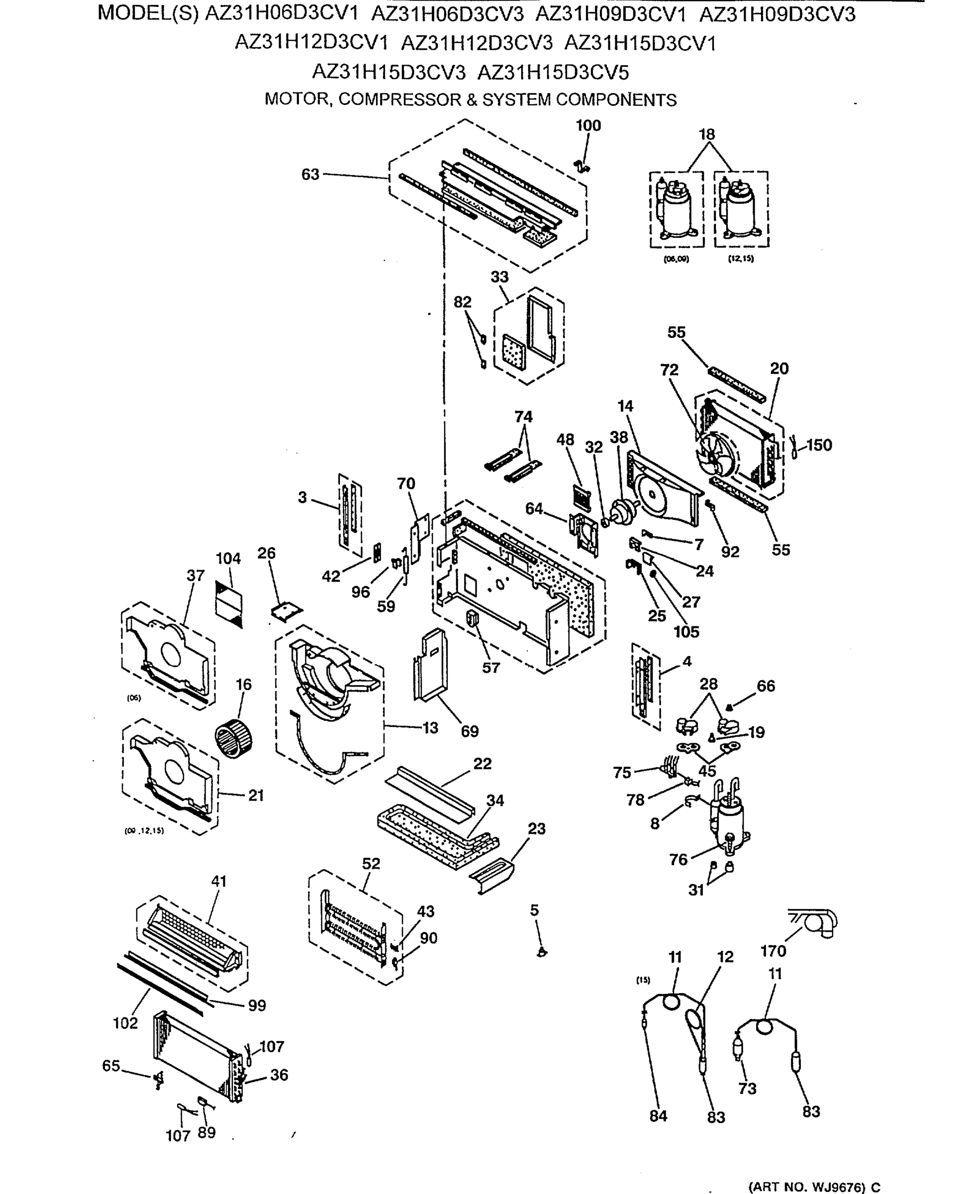 MOTOR, COMPRESSOR & SYSTEM COMPONENTS