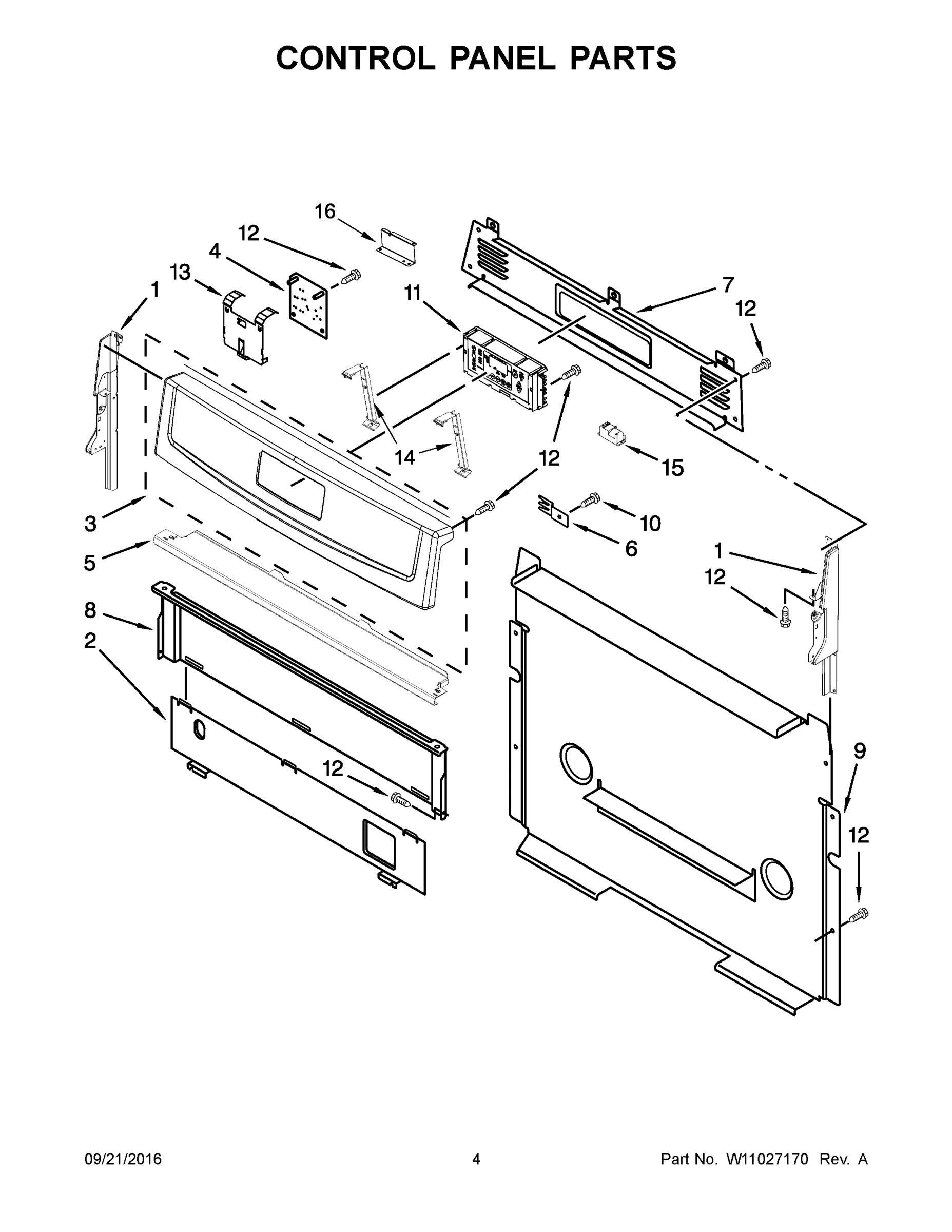 03 - CONTROL PANEL PARTS
