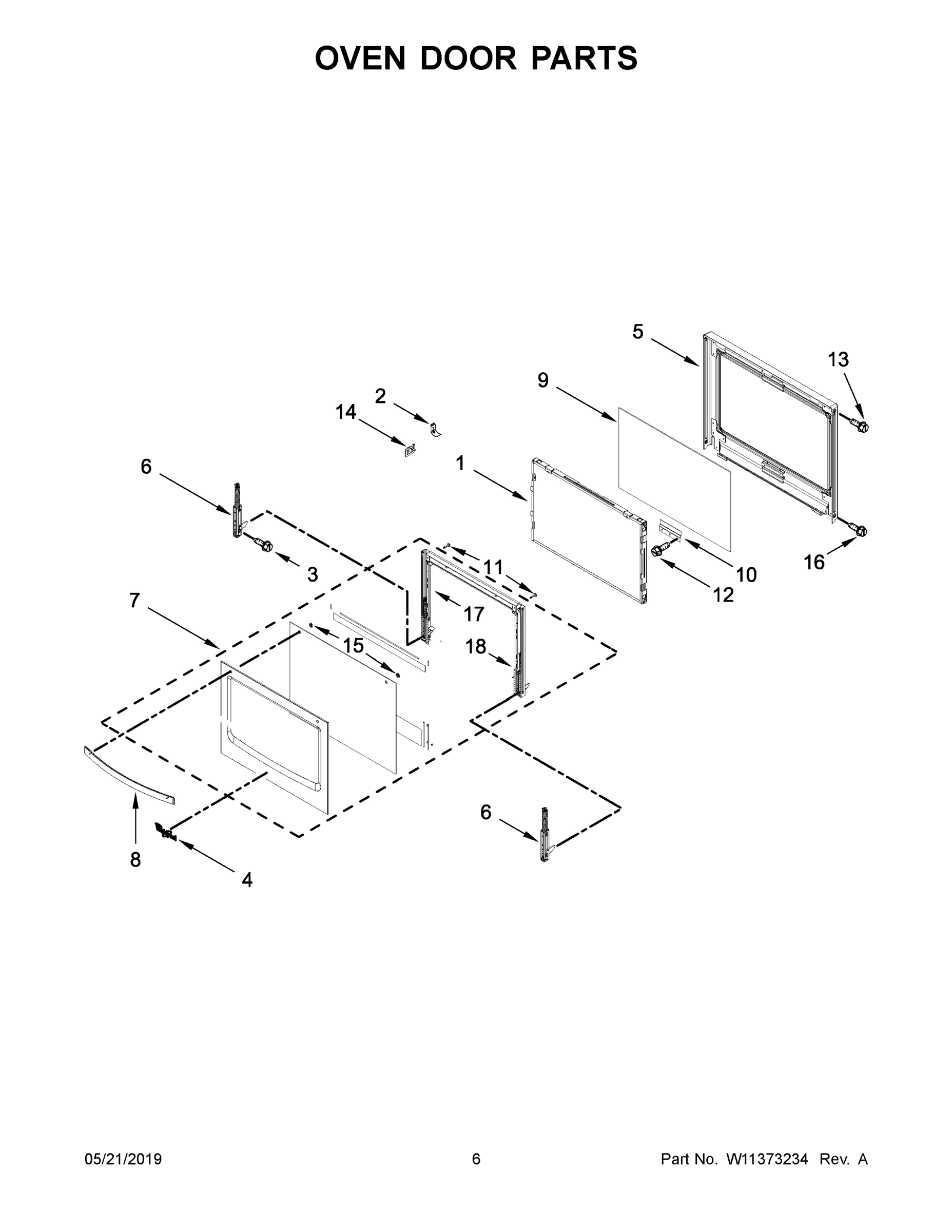 04 - OVEN DOOR PARTS