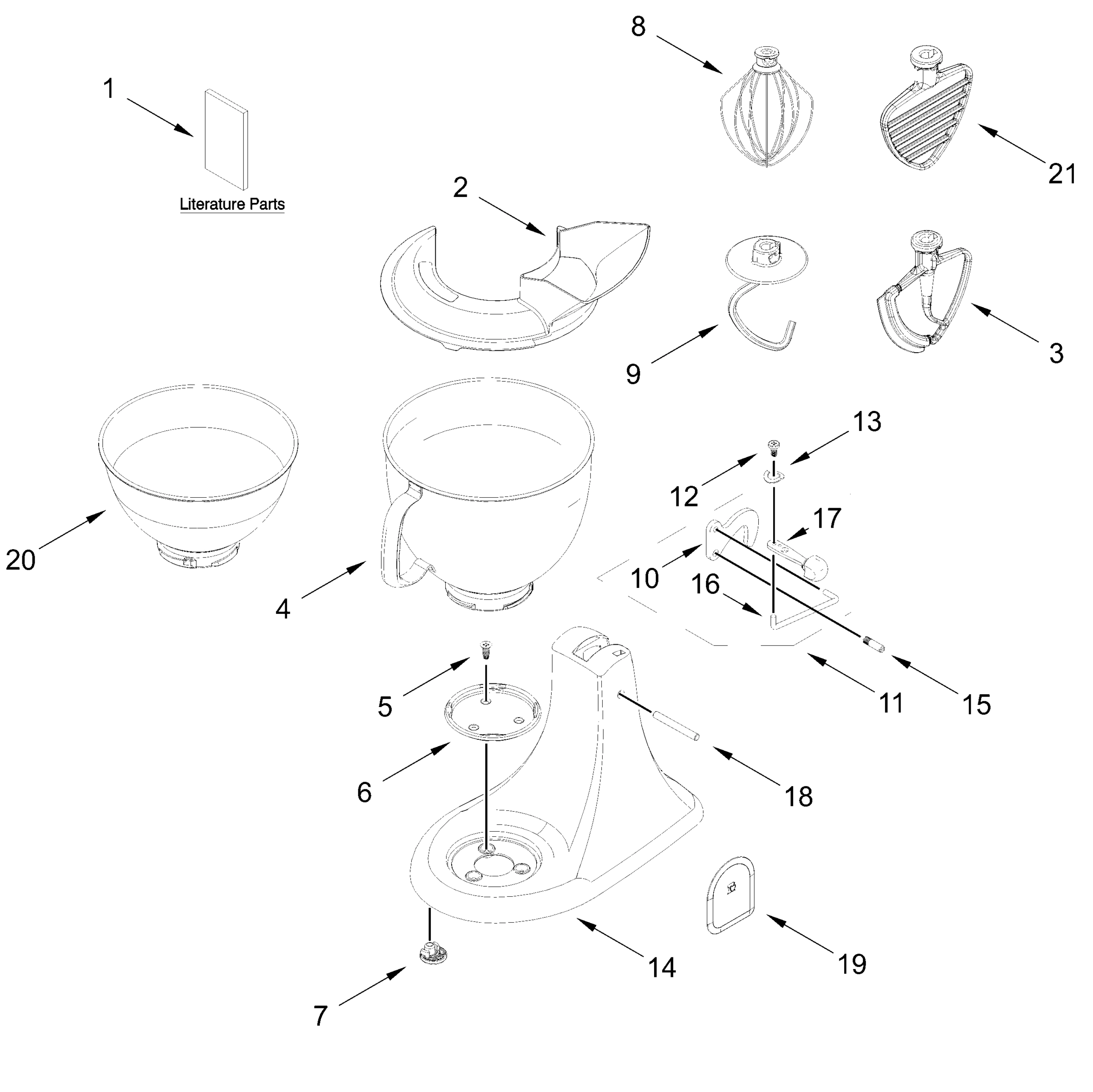 BASE AND PEDESTAL UNIT PARTS