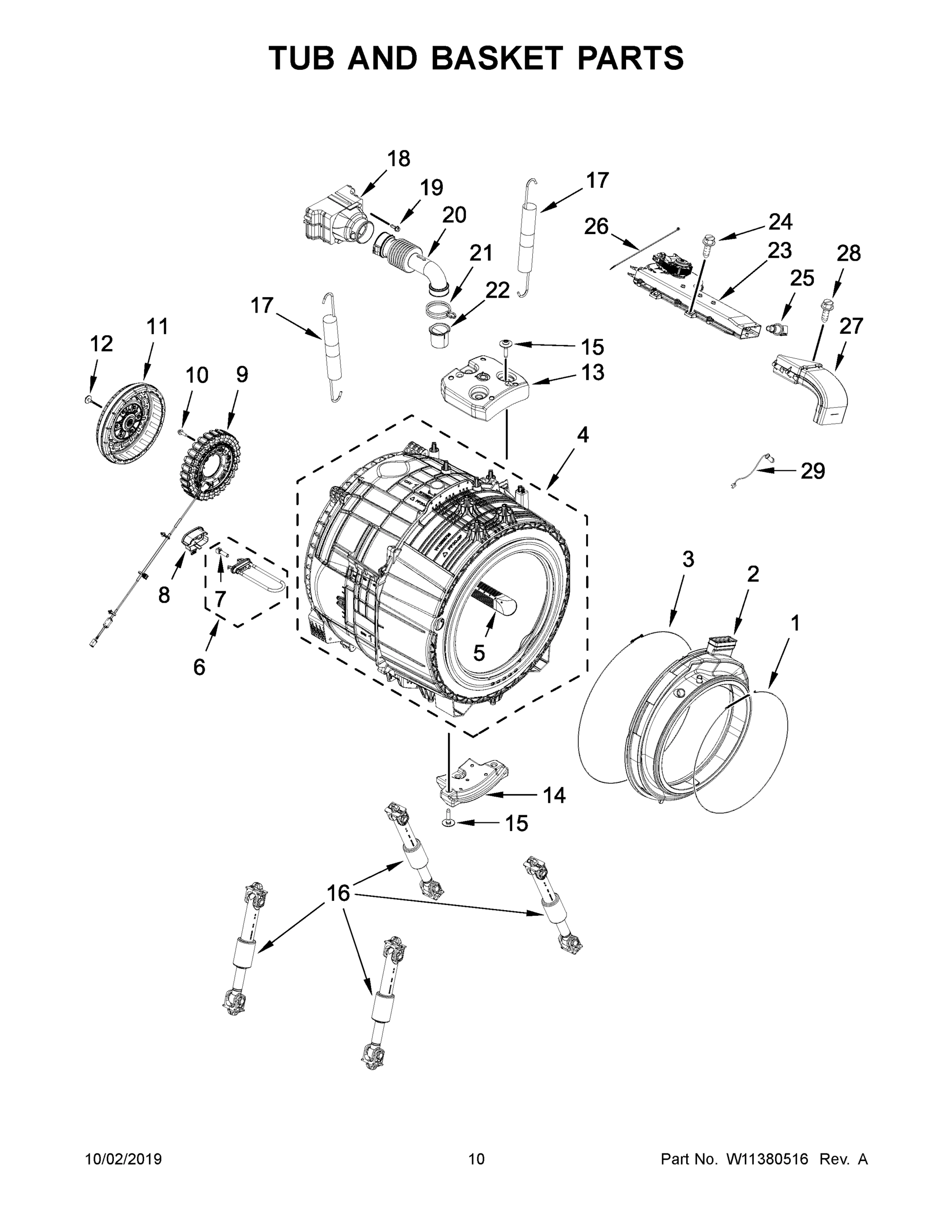 06 - TUB AND BASKET PARTS