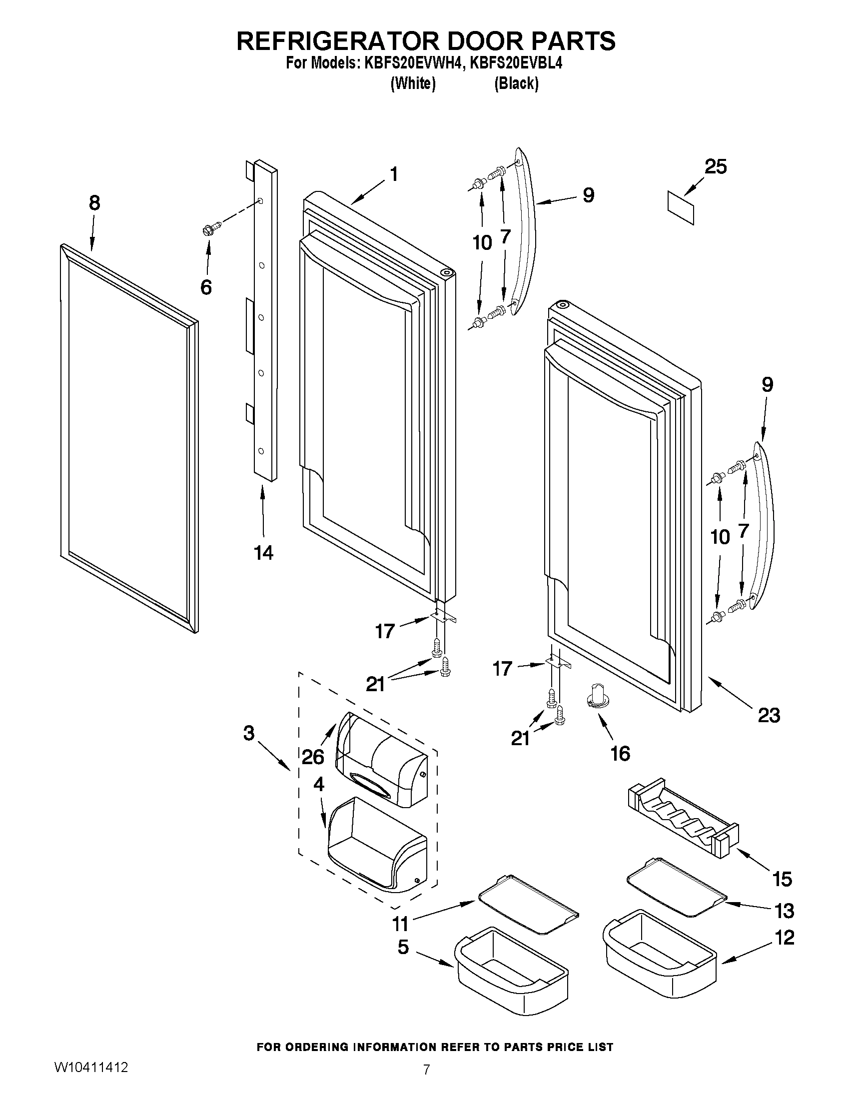 04 - REFRIGERATOR DOOR PARTS