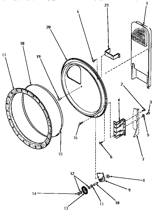 11 - REAR BLKHD, FELT SEAL & CYLINDER ROLLER