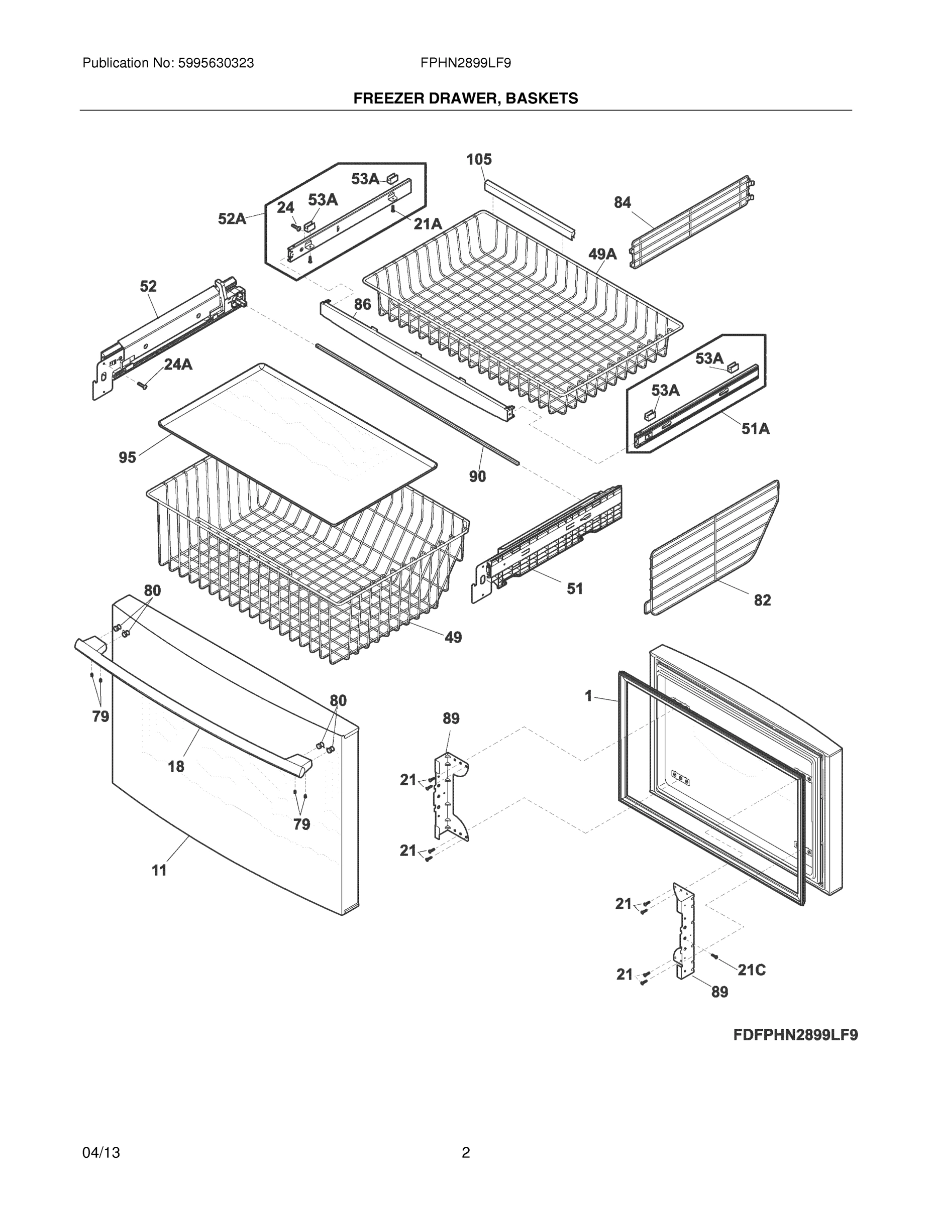 03 - FREEZER DRAWER, BASKETS