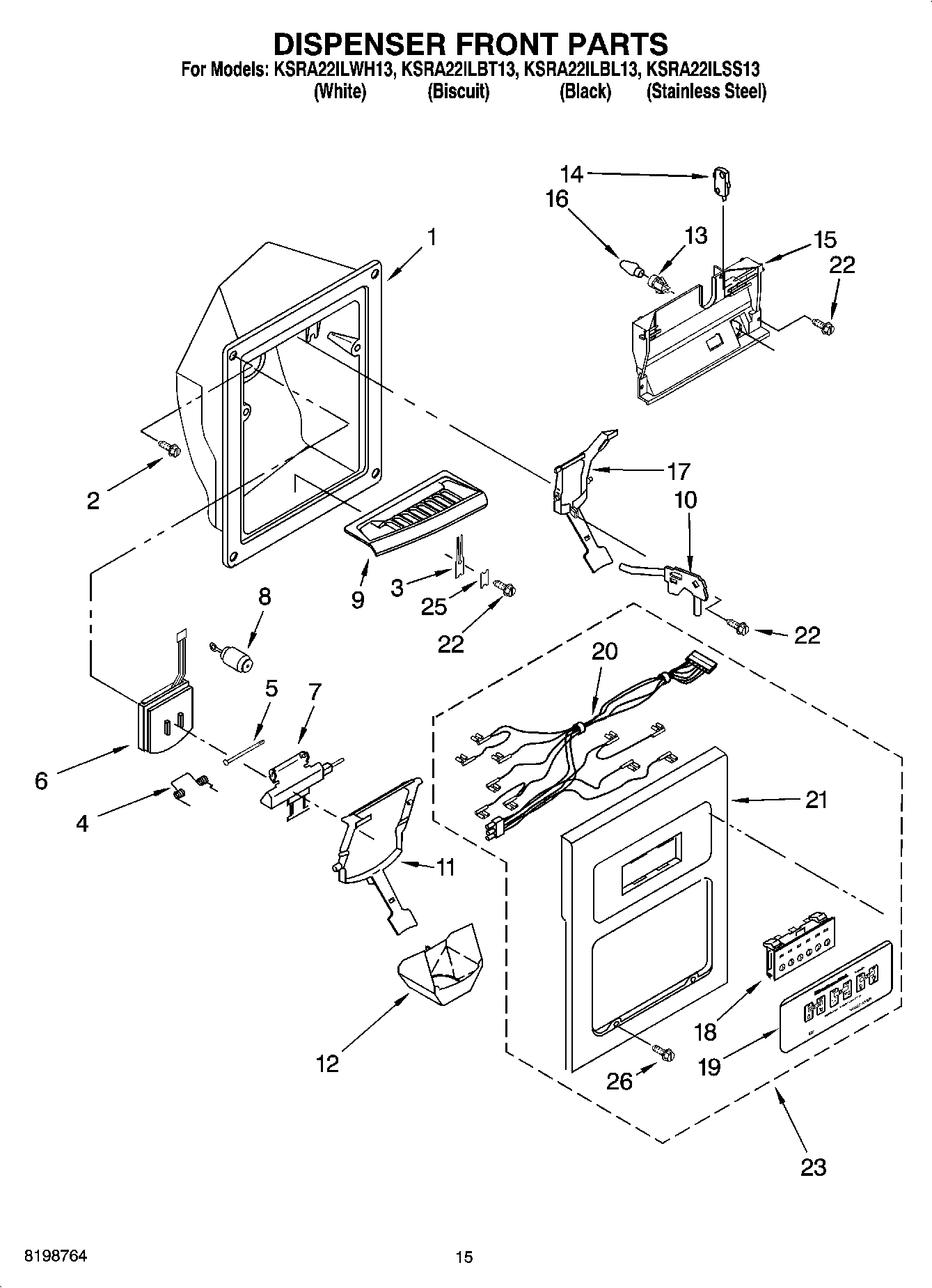 09 - DISPENSER FRONT PARTS