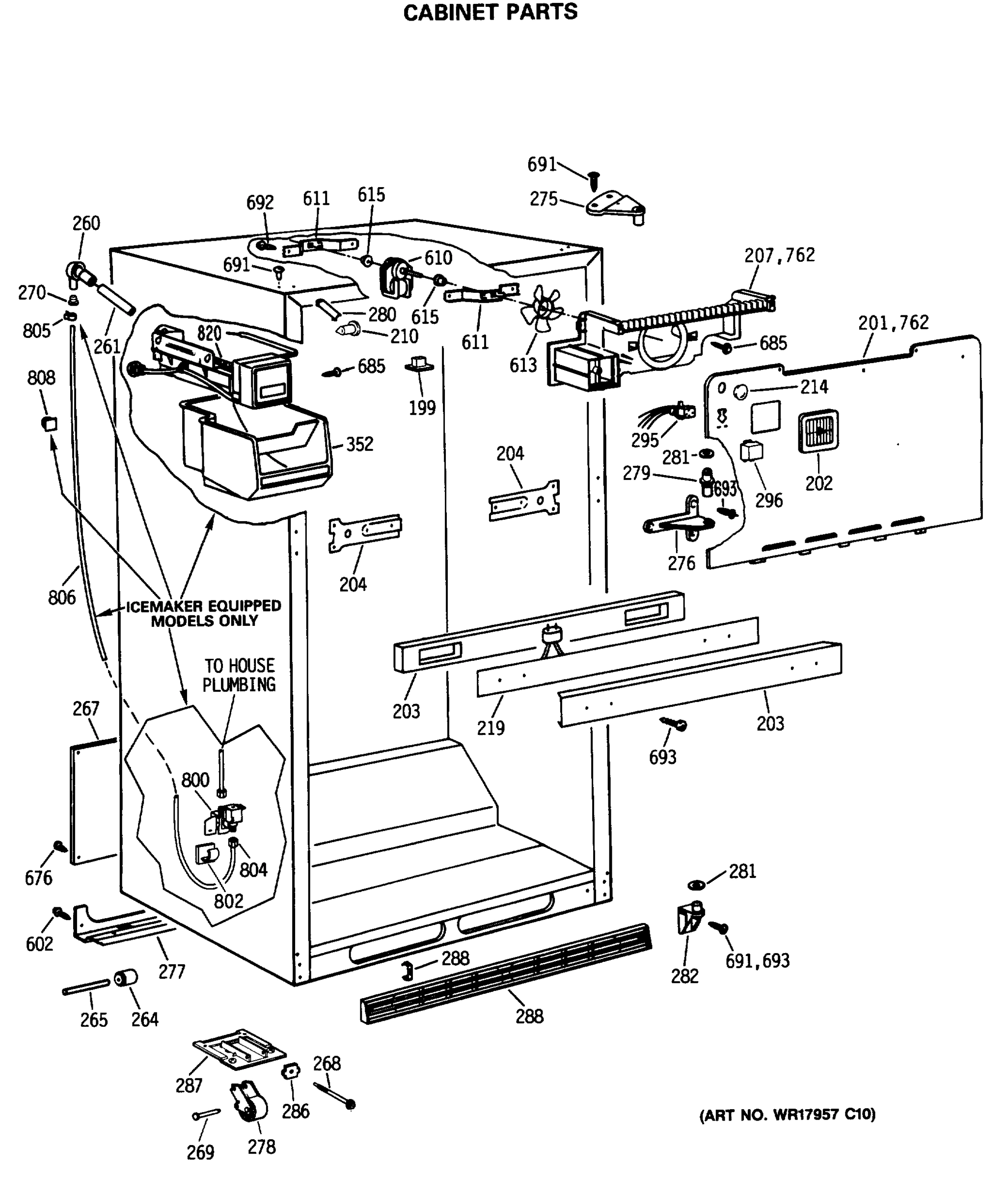 CABINET PARTS