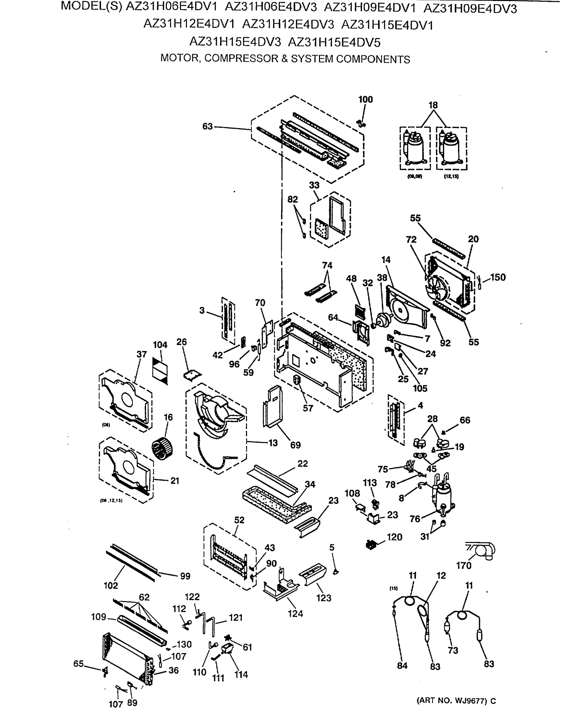 MOTOR, COMPRESSOR & SYSTEM COMPONENTS