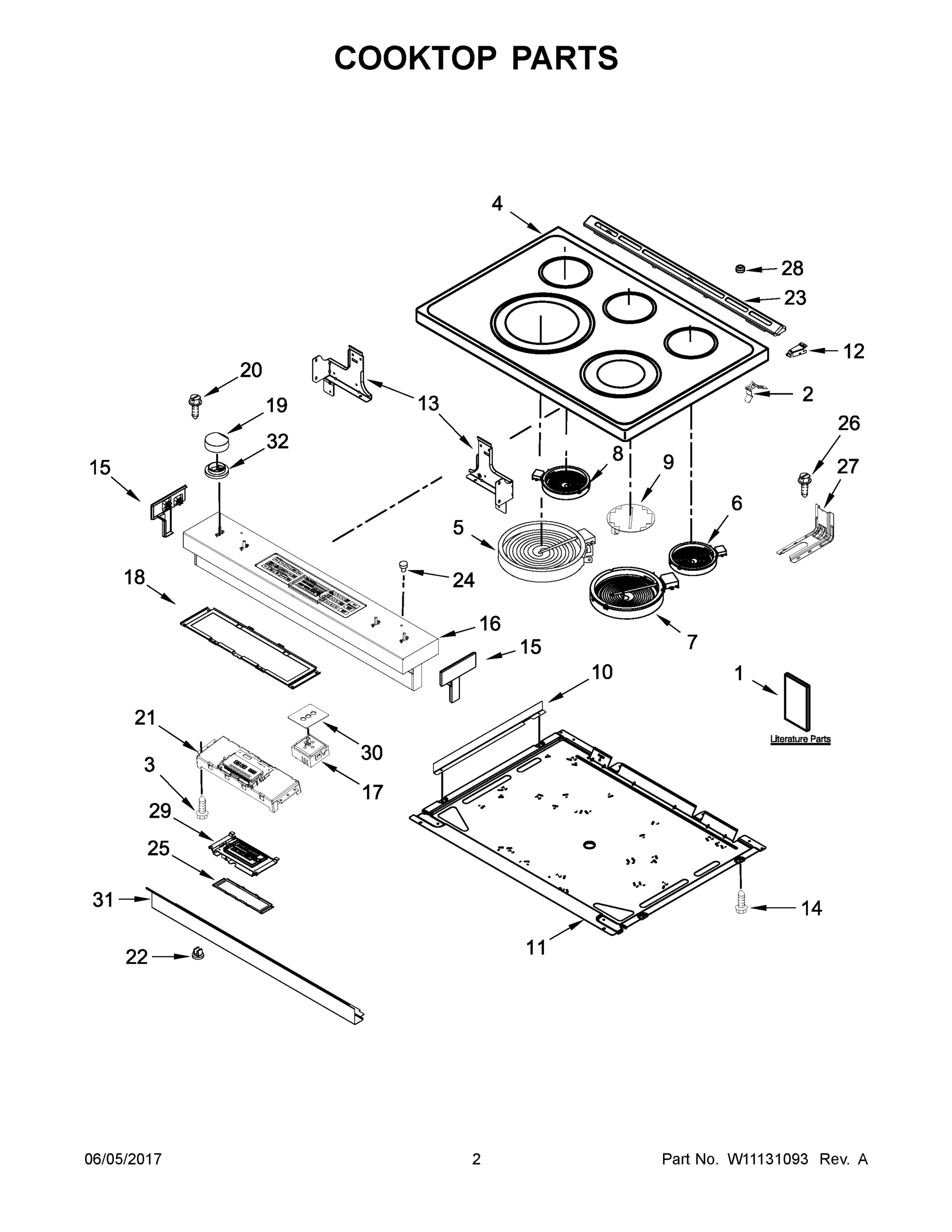 02 - COOKTOP PARTS