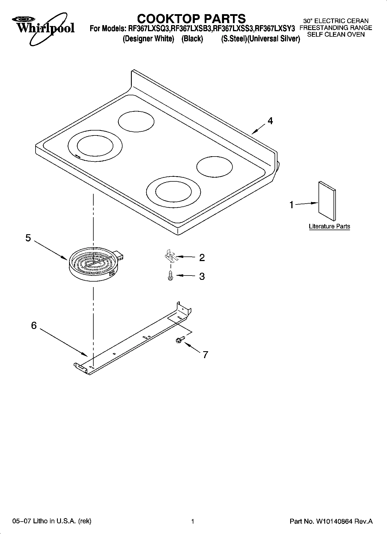 01 - COOKTOP PARTS