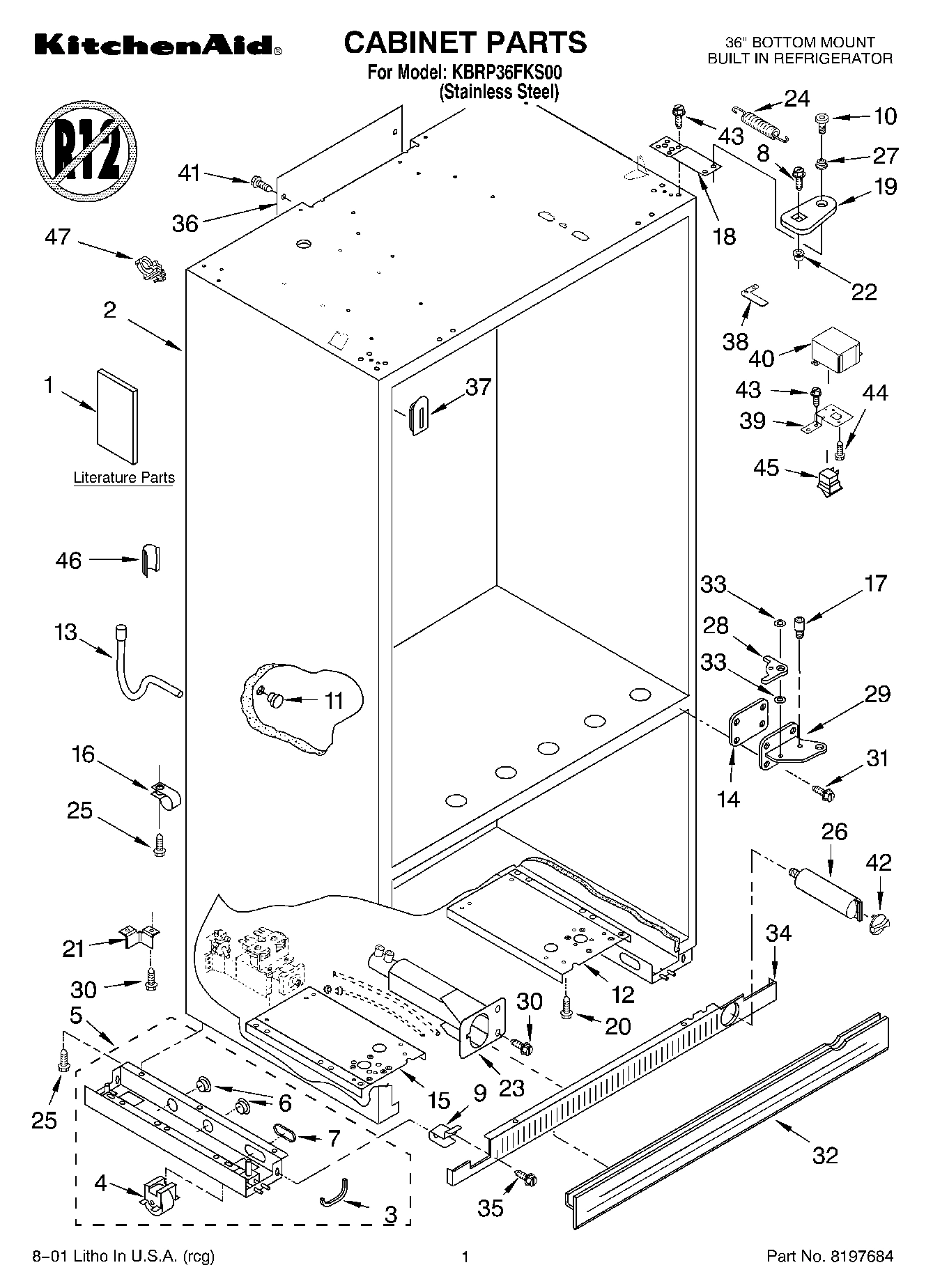 01 - CABINET, LITERATURE
