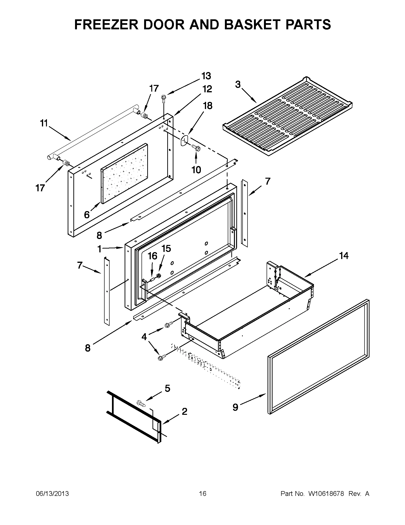 08 - FREEZER DOOR AND BASKET PARTS