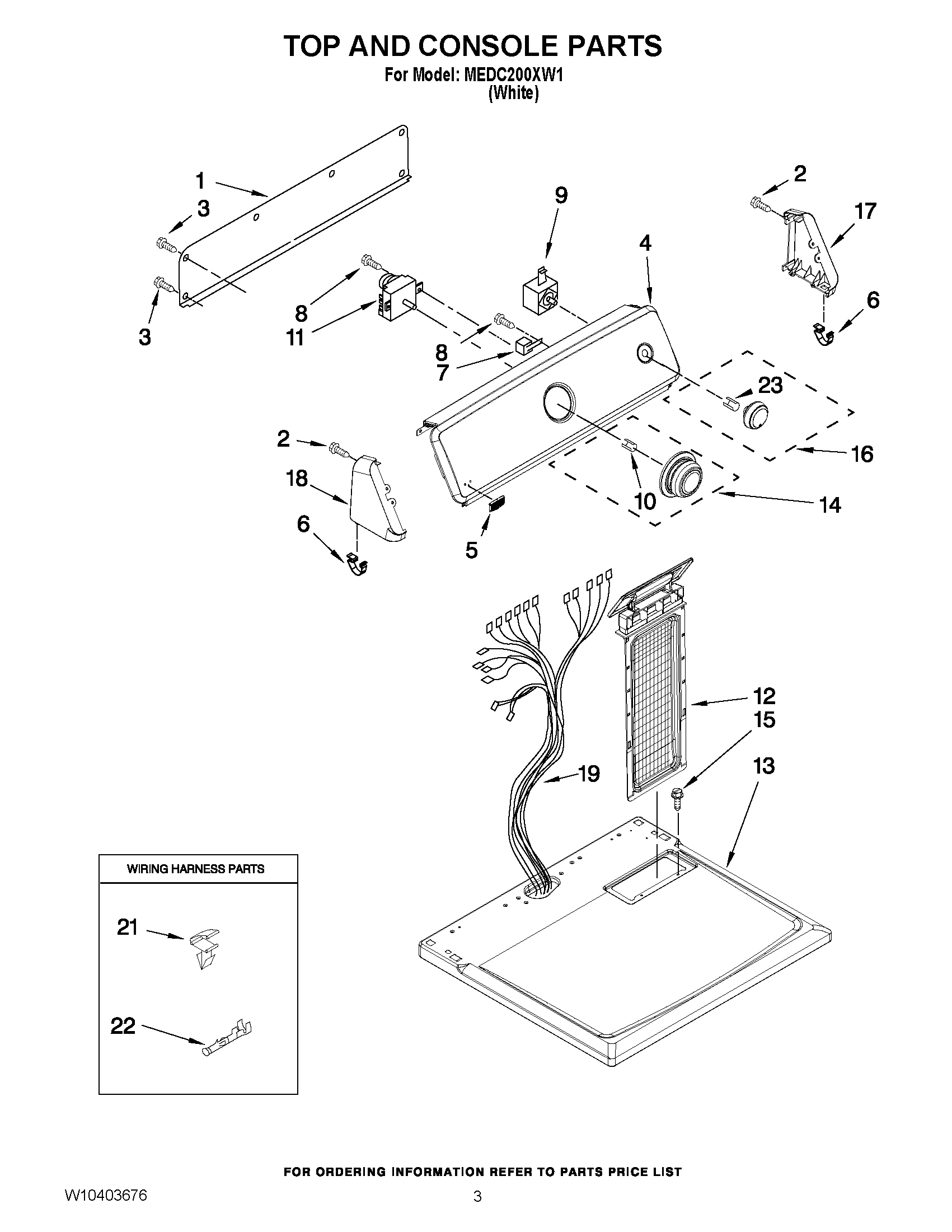 02 - TOP AND CONSOLE PARTS