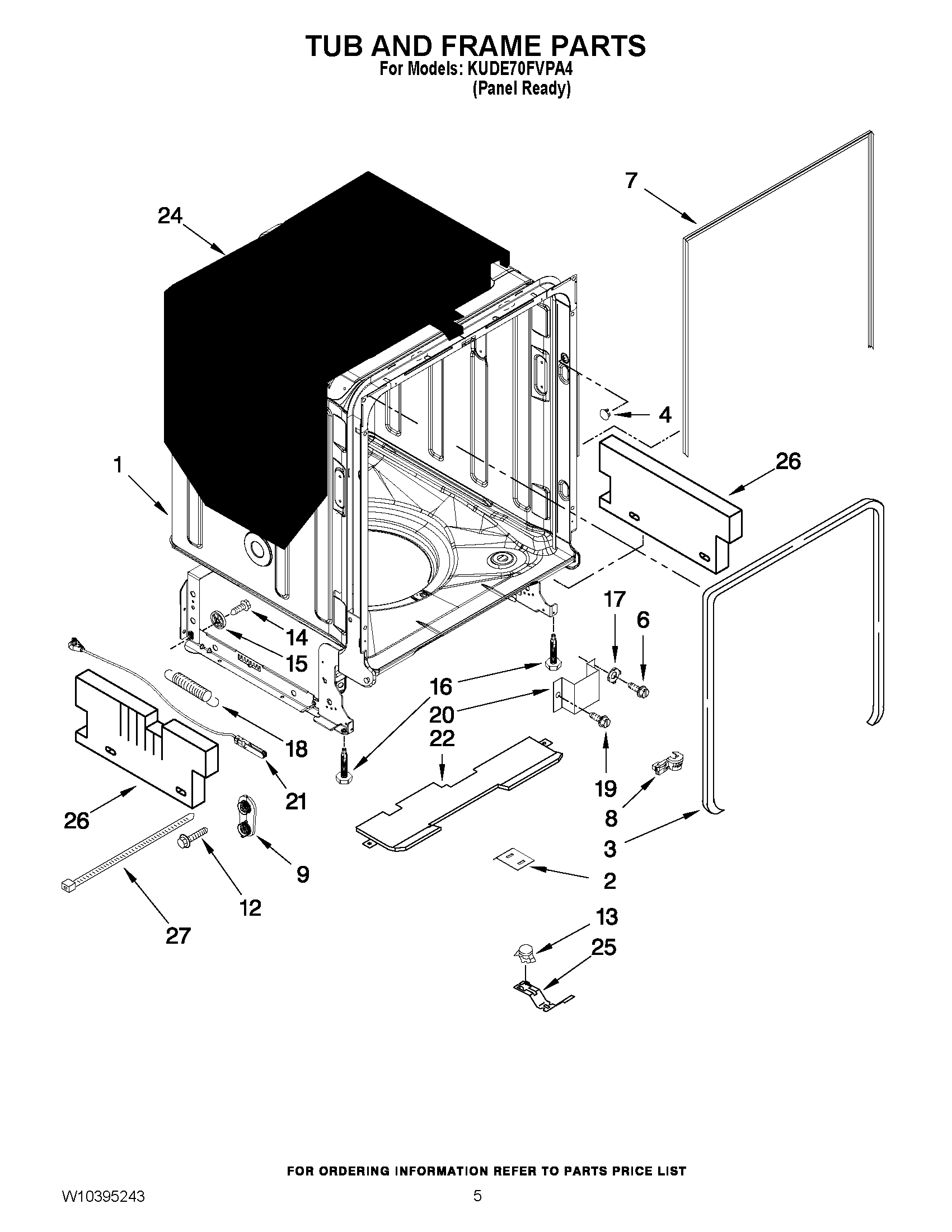 05 - TUB AND FRAME PARTS