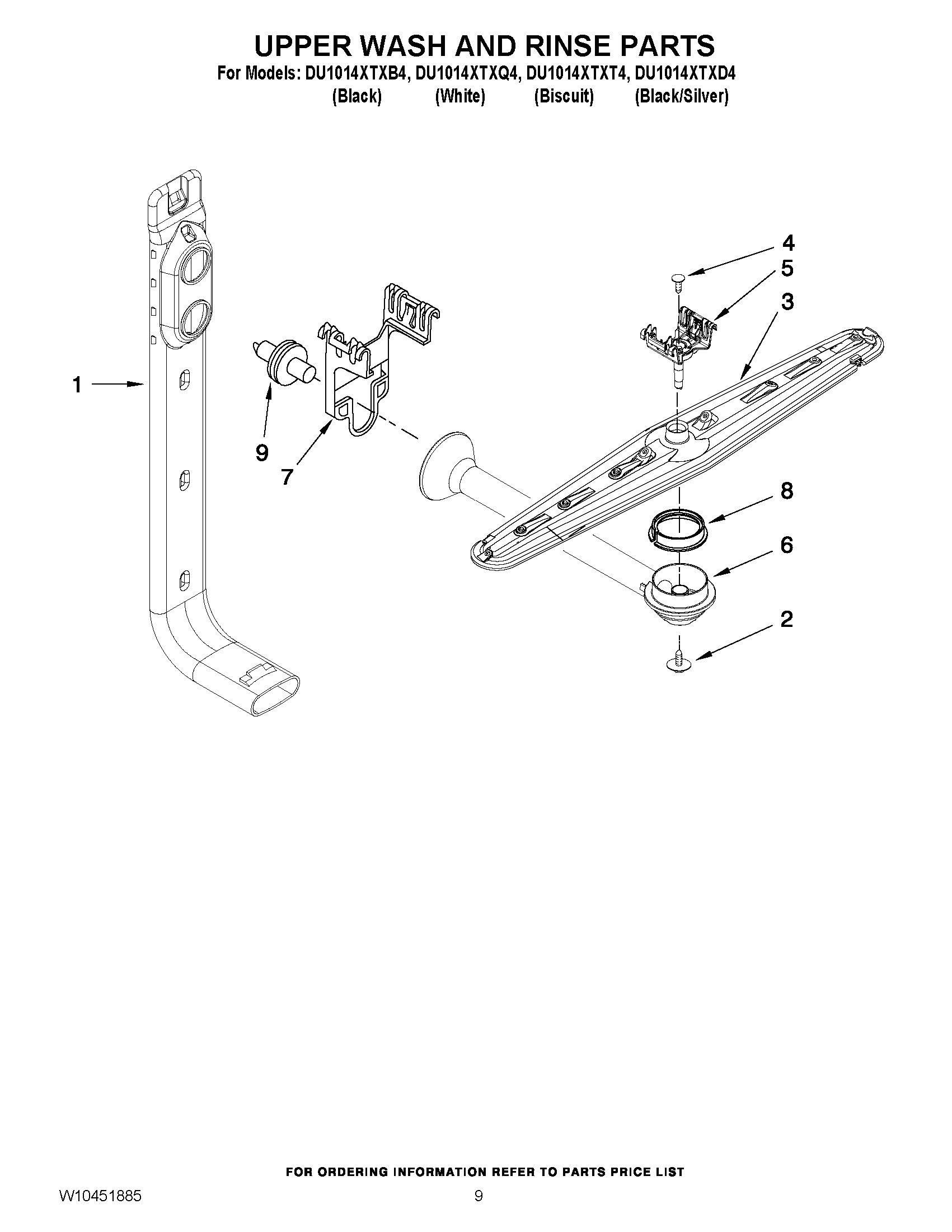 07 - UPPER WASH AND RINSE PARTS