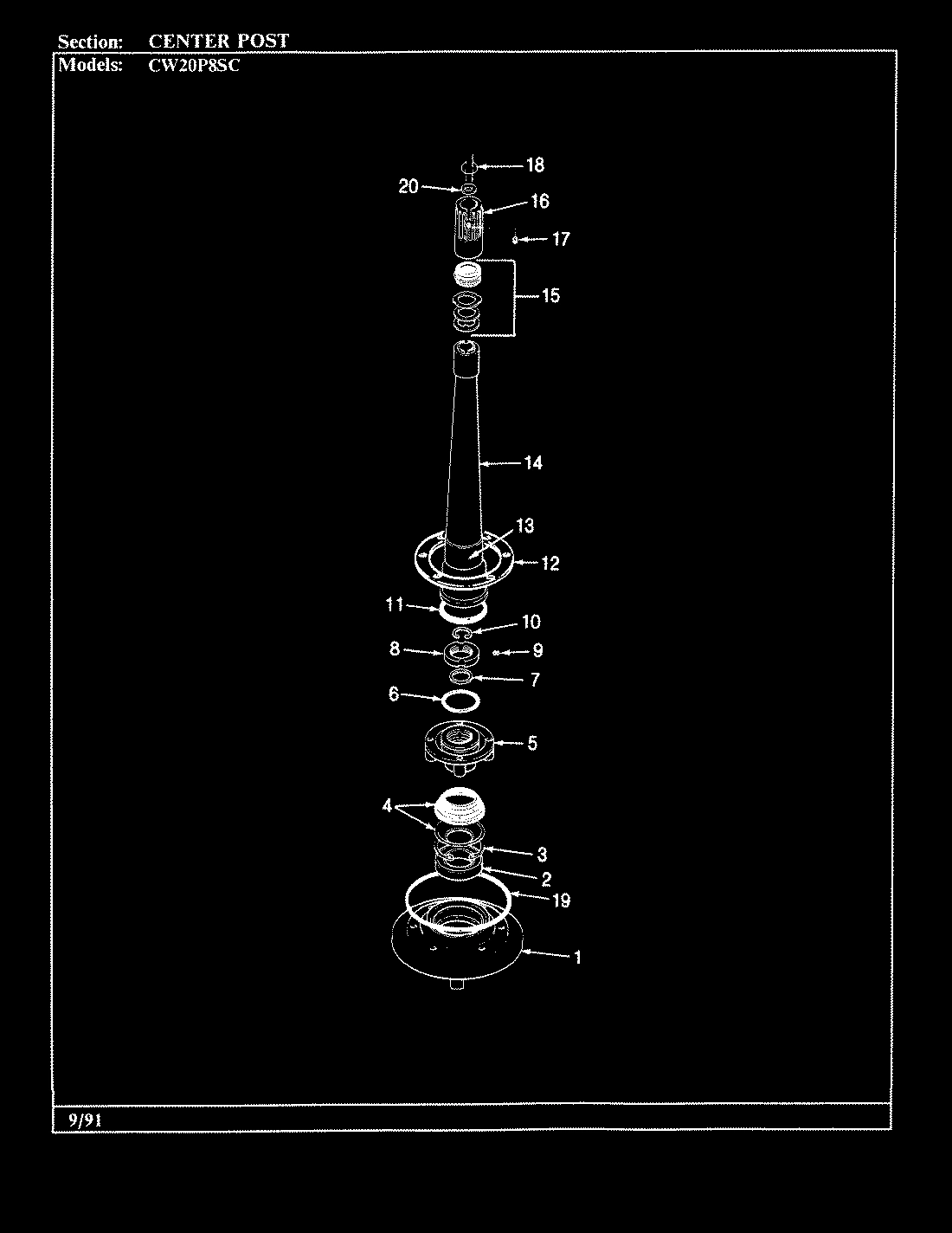 03 - CENTER POST (ORIG-CW20P8xSC)