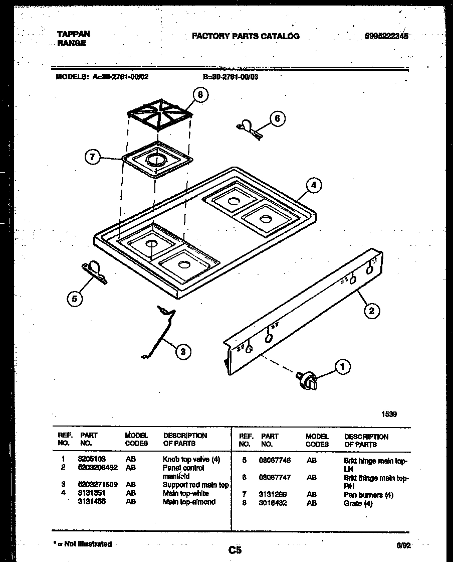 03 - COOKTOP PARTS
