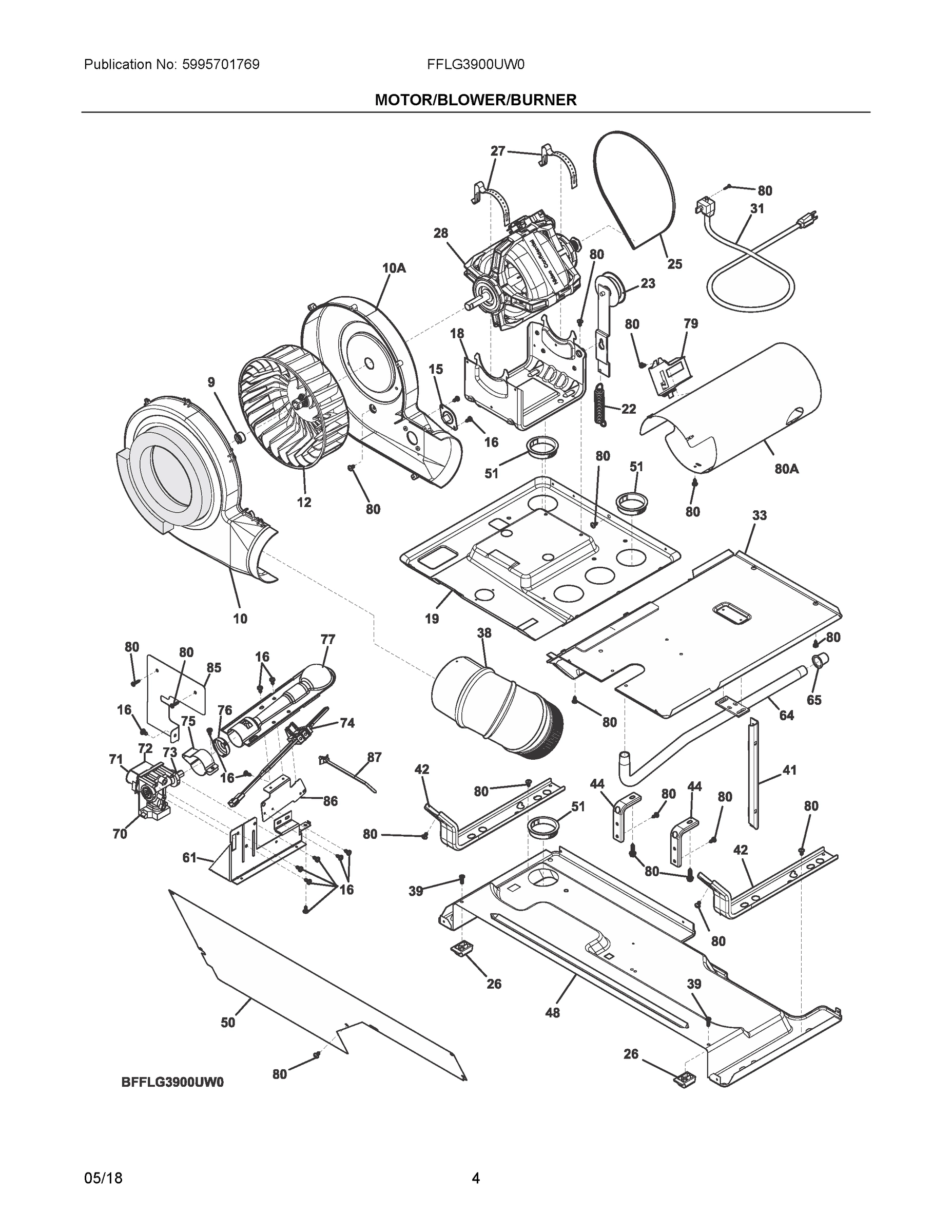 03 - MOTOR/BLOWER/BURNER