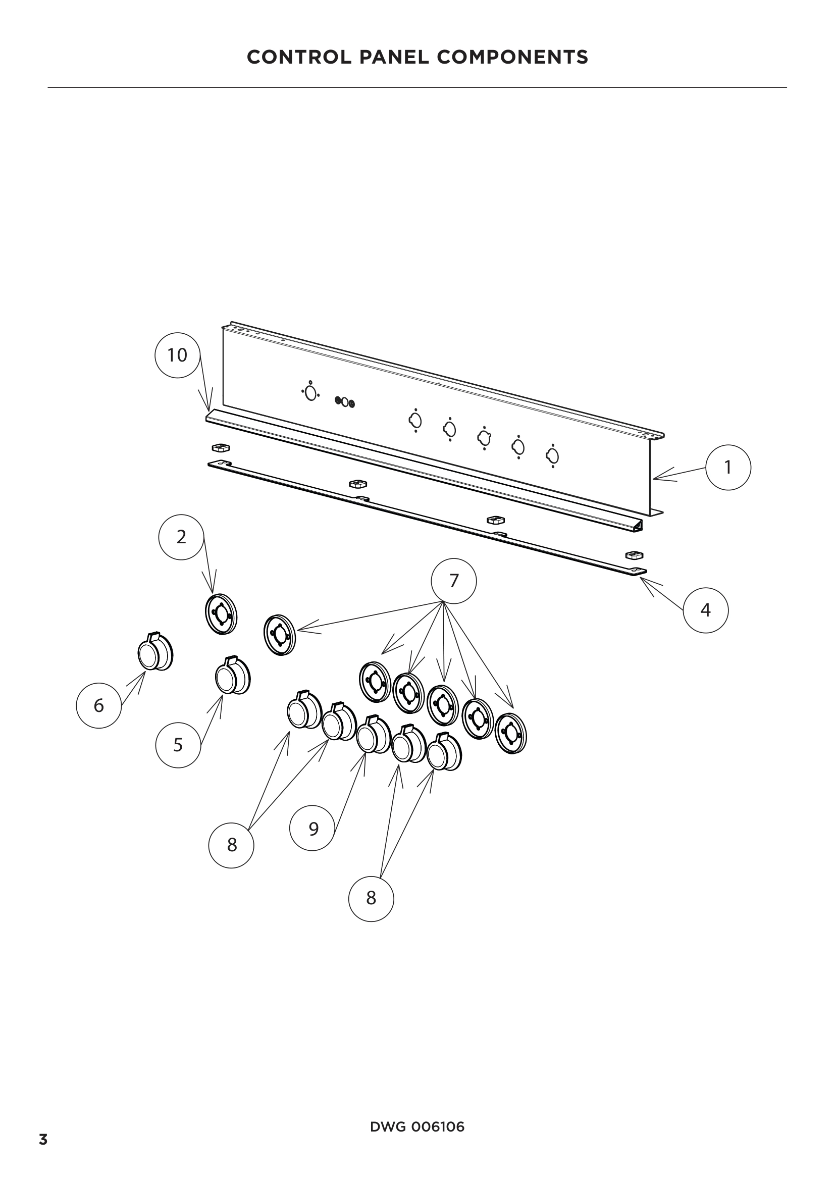 CONTROL PANEL COMPONENTS
