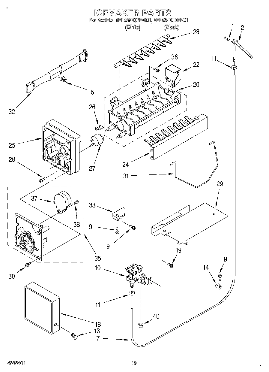 12 - ICEMAKER, OPTIONAL