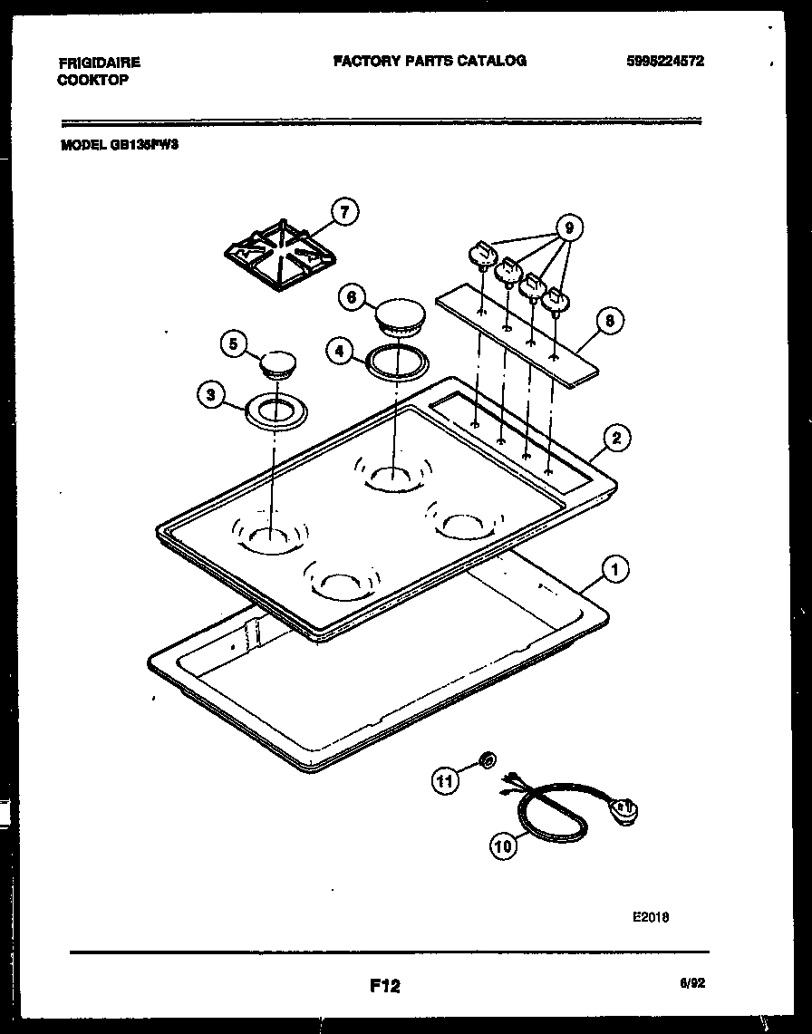 02 - COOKTOP PARTS