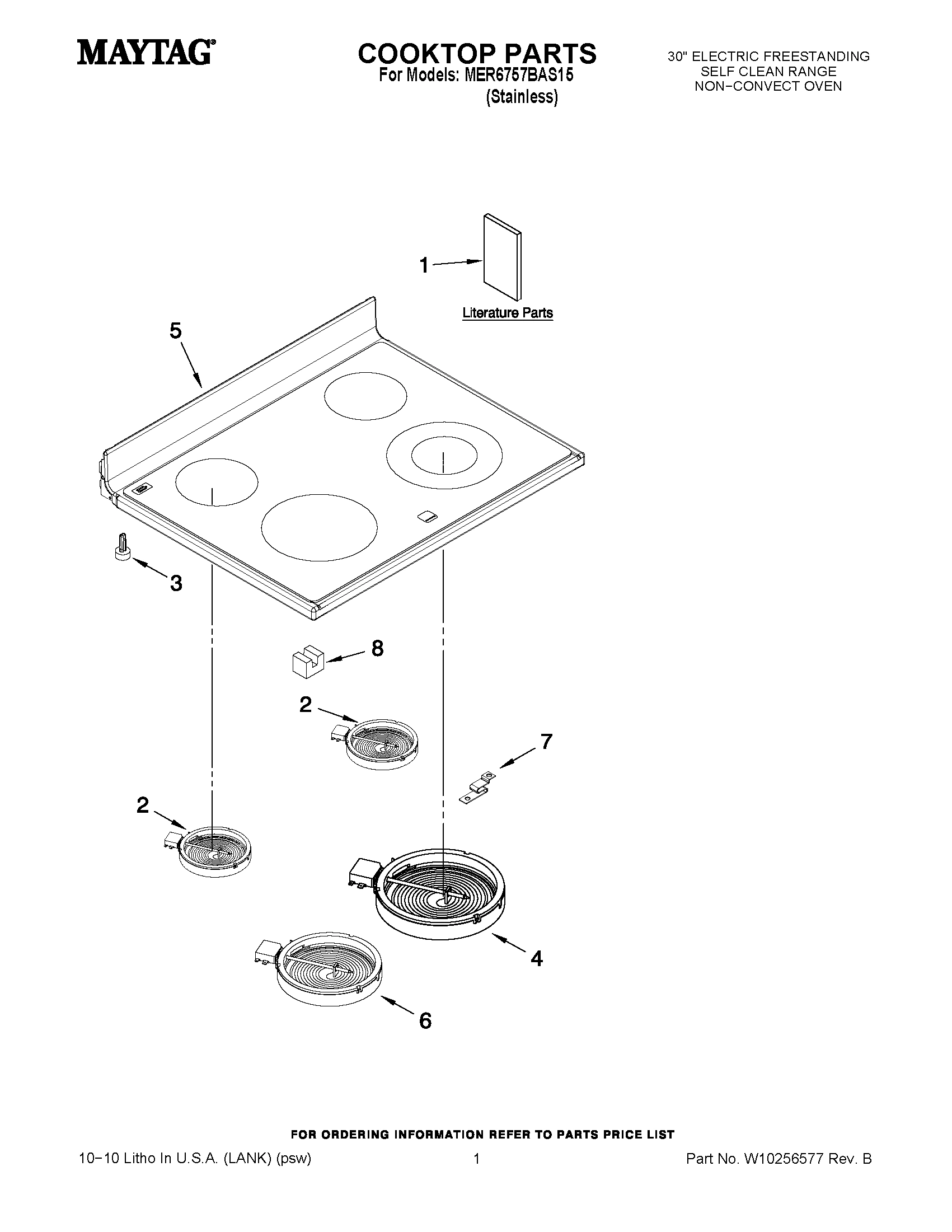 01 - COOKTOP PARTS