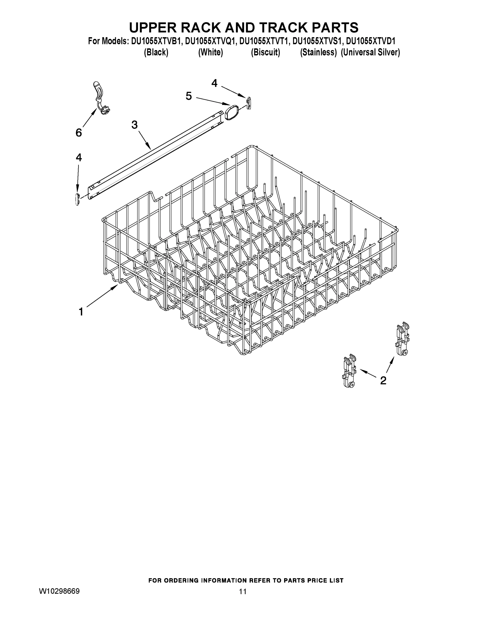 09 - UPPER RACK AND TRACK PARTS