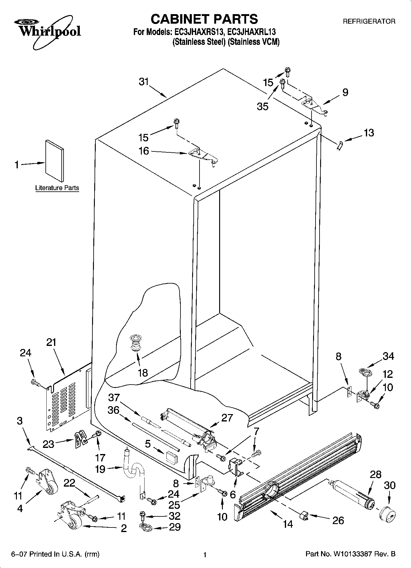 01 - CABINET PARTS