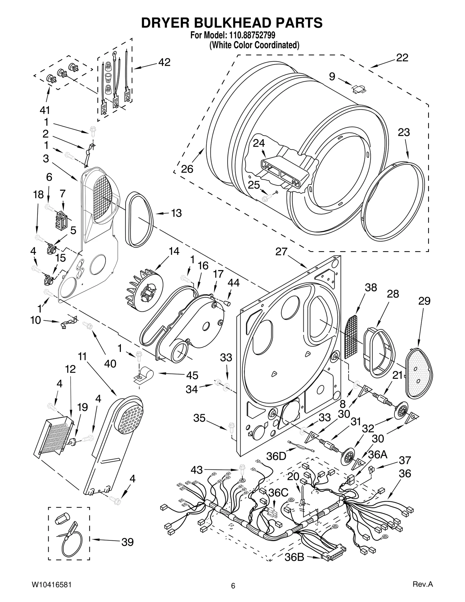 DRYER BULKHEAD PARTS