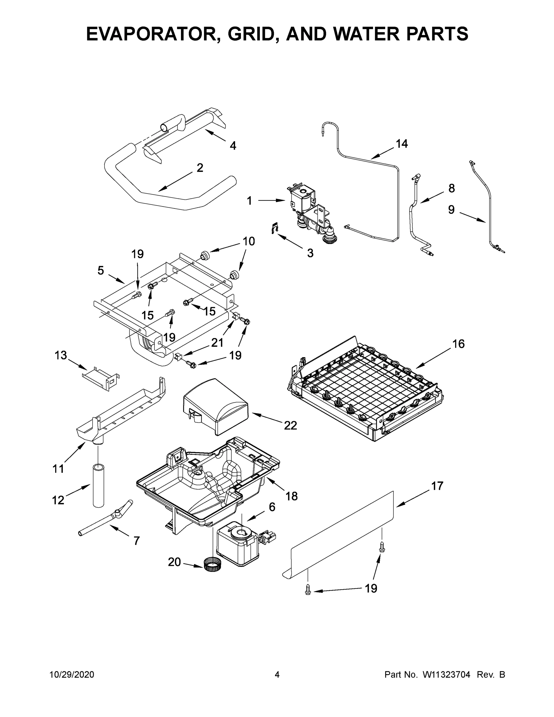 03 - EVAPORATOR, GRID, AND WATER PARTS