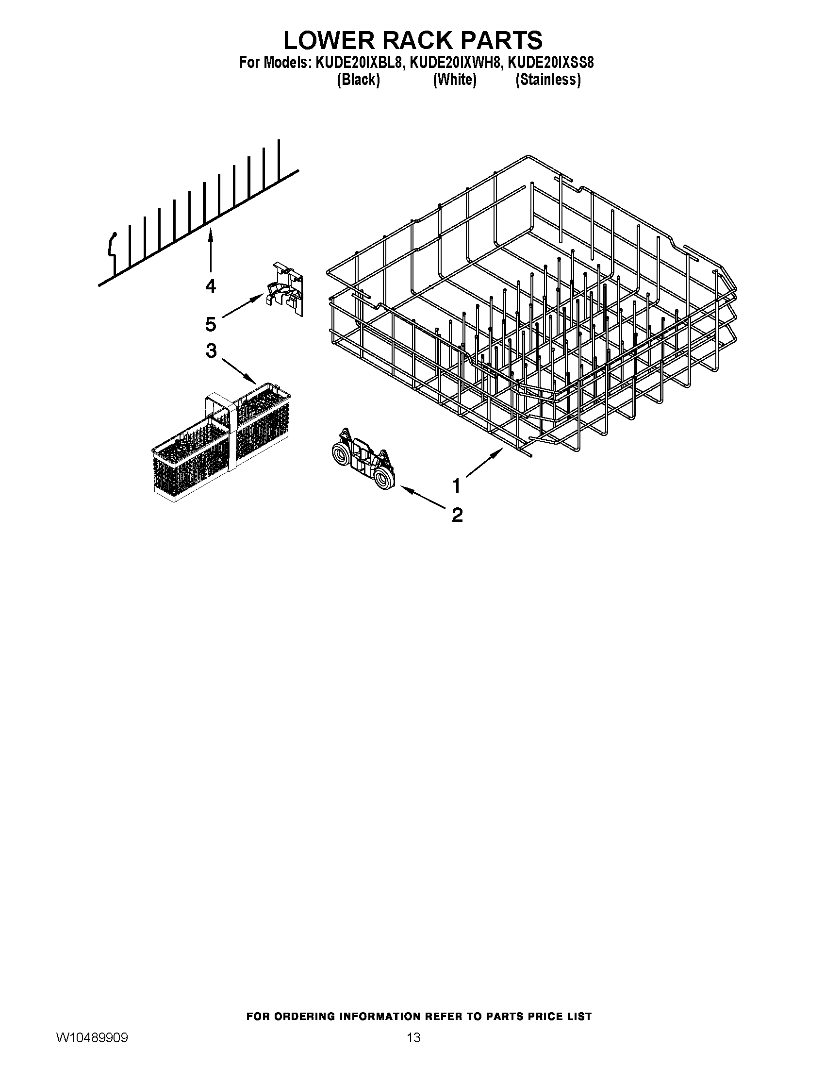 10 - LOWER RACK PARTS
