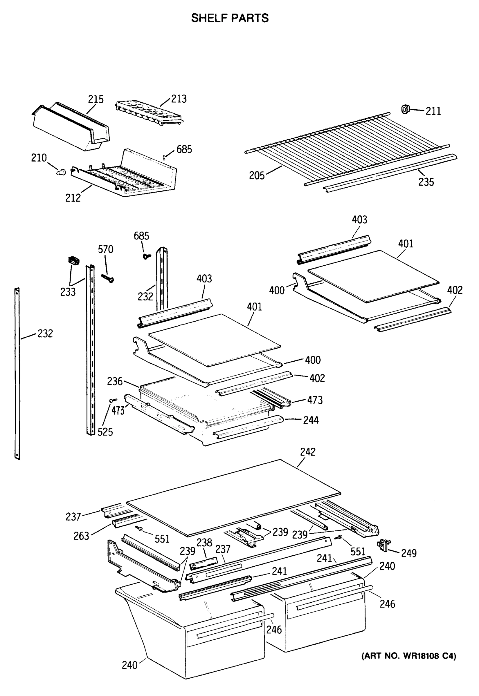 SHELF PARTS