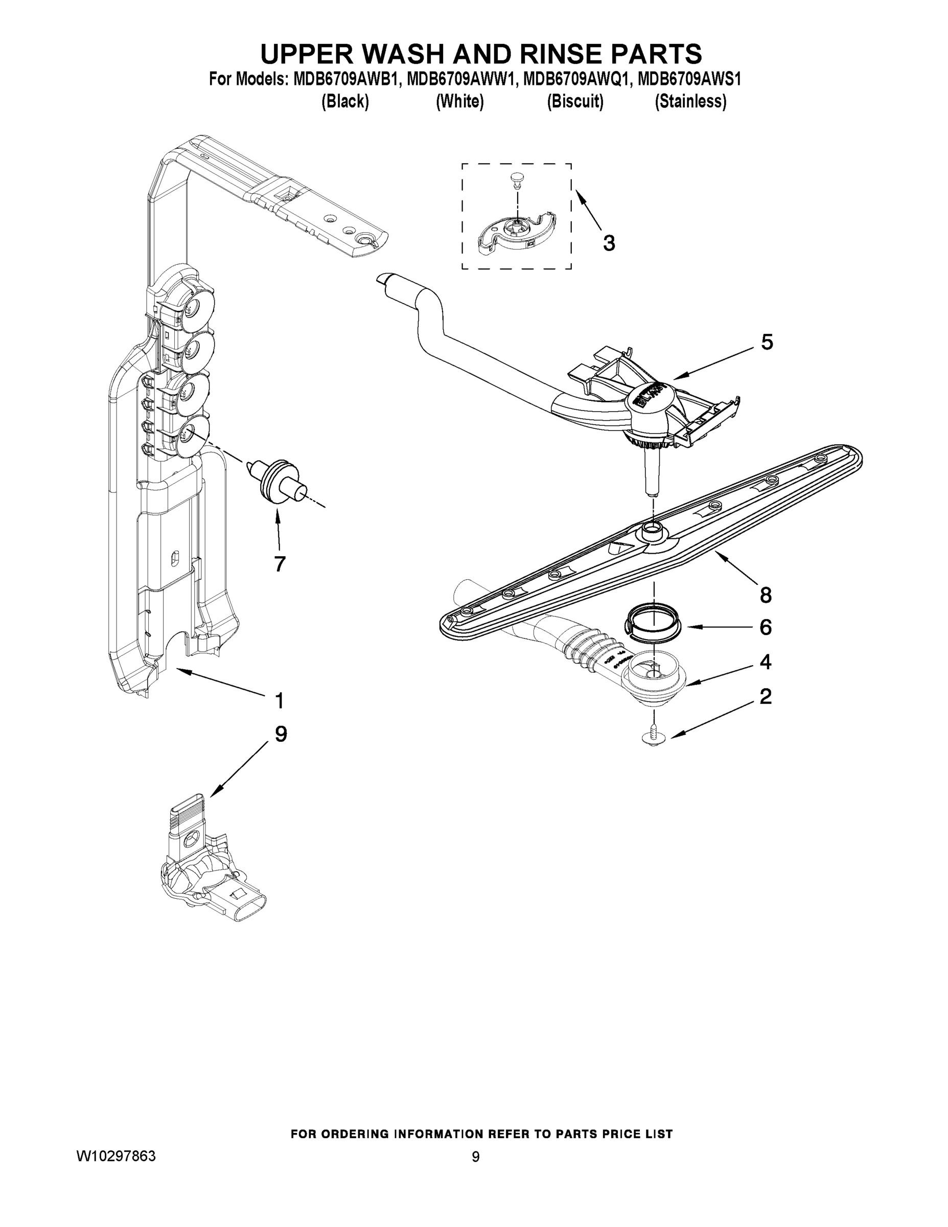 07 - UPPER WASH AND RINSE PARTS