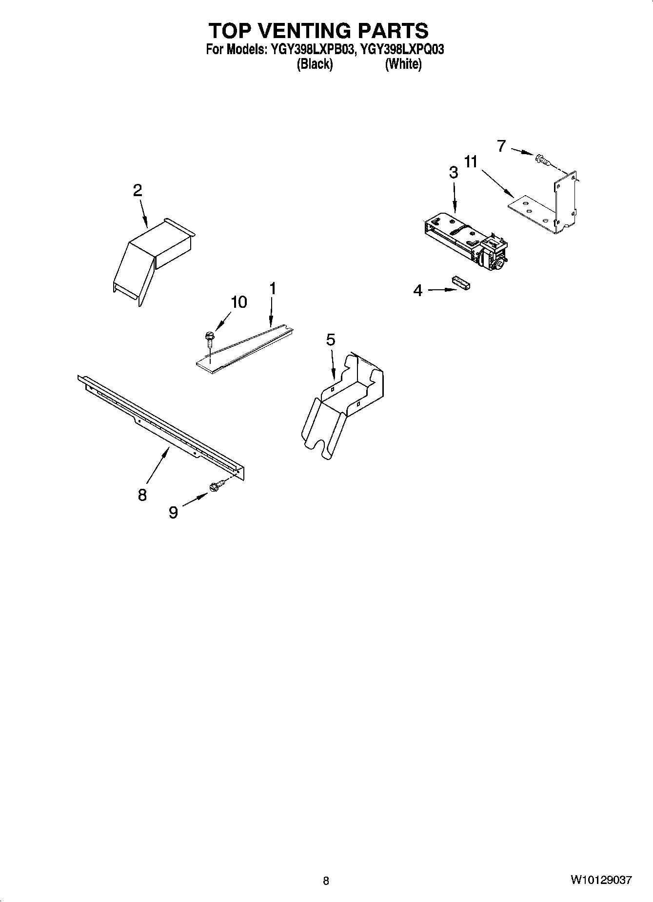 06 - TOP VENTING PARTS, OPTIONAL PARTS (NOT INCLUDED)