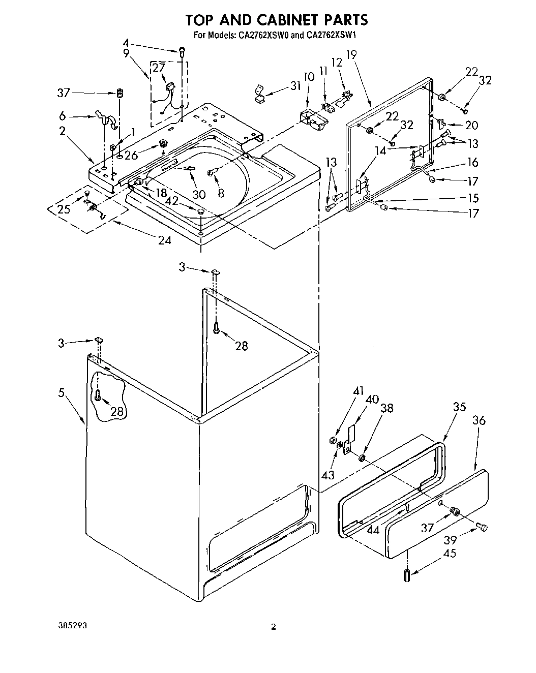 02 - TOP AND CABINET, LIT/OPTIONAL