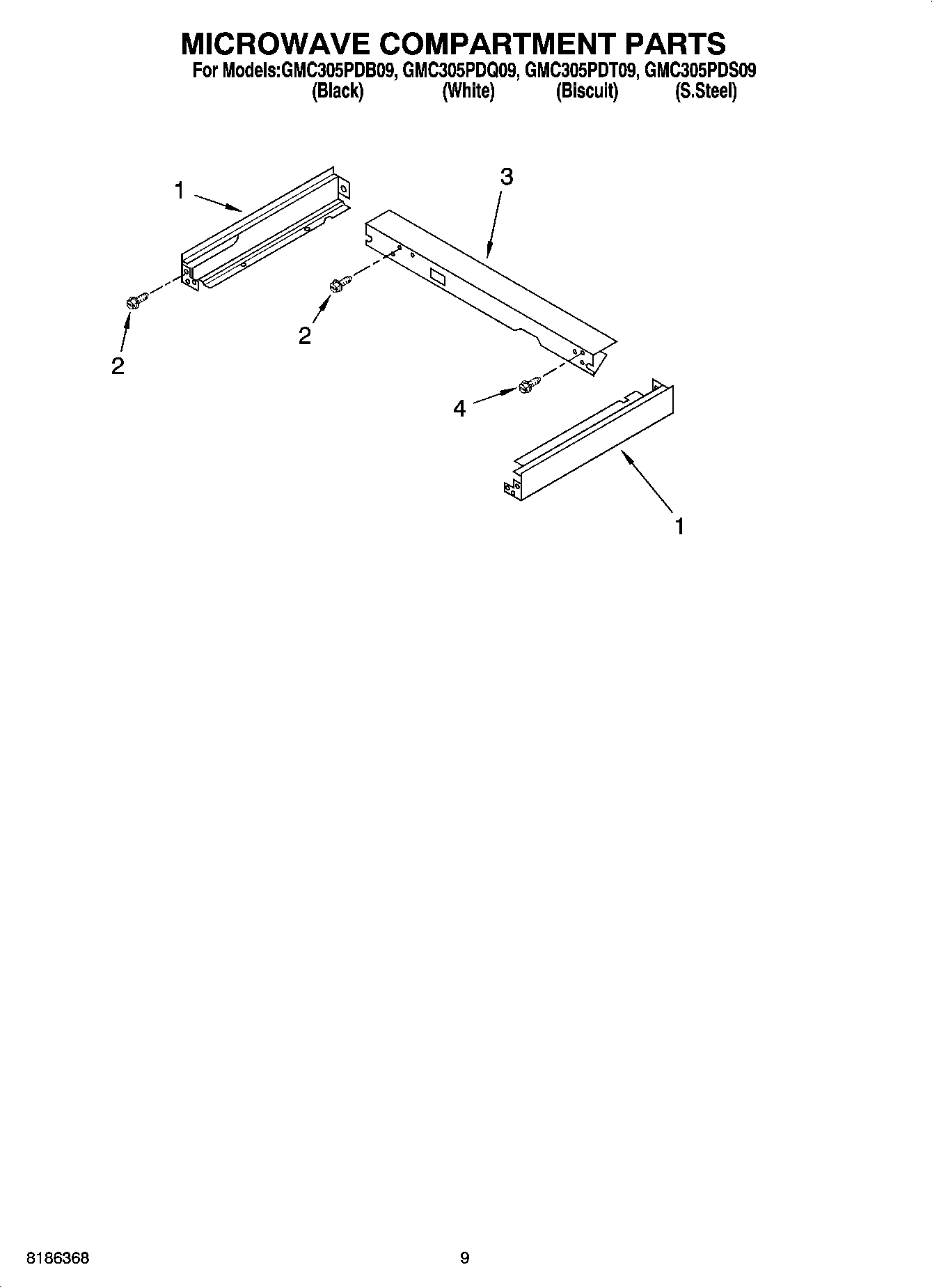 07 - MICROWAVE COMPARTMENT PARTS