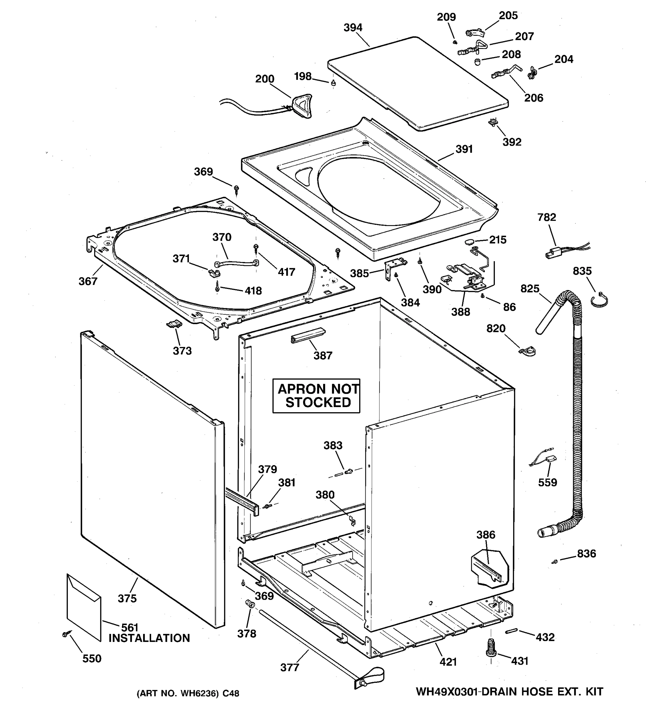 CABINET, COVER & FRONT PANEL