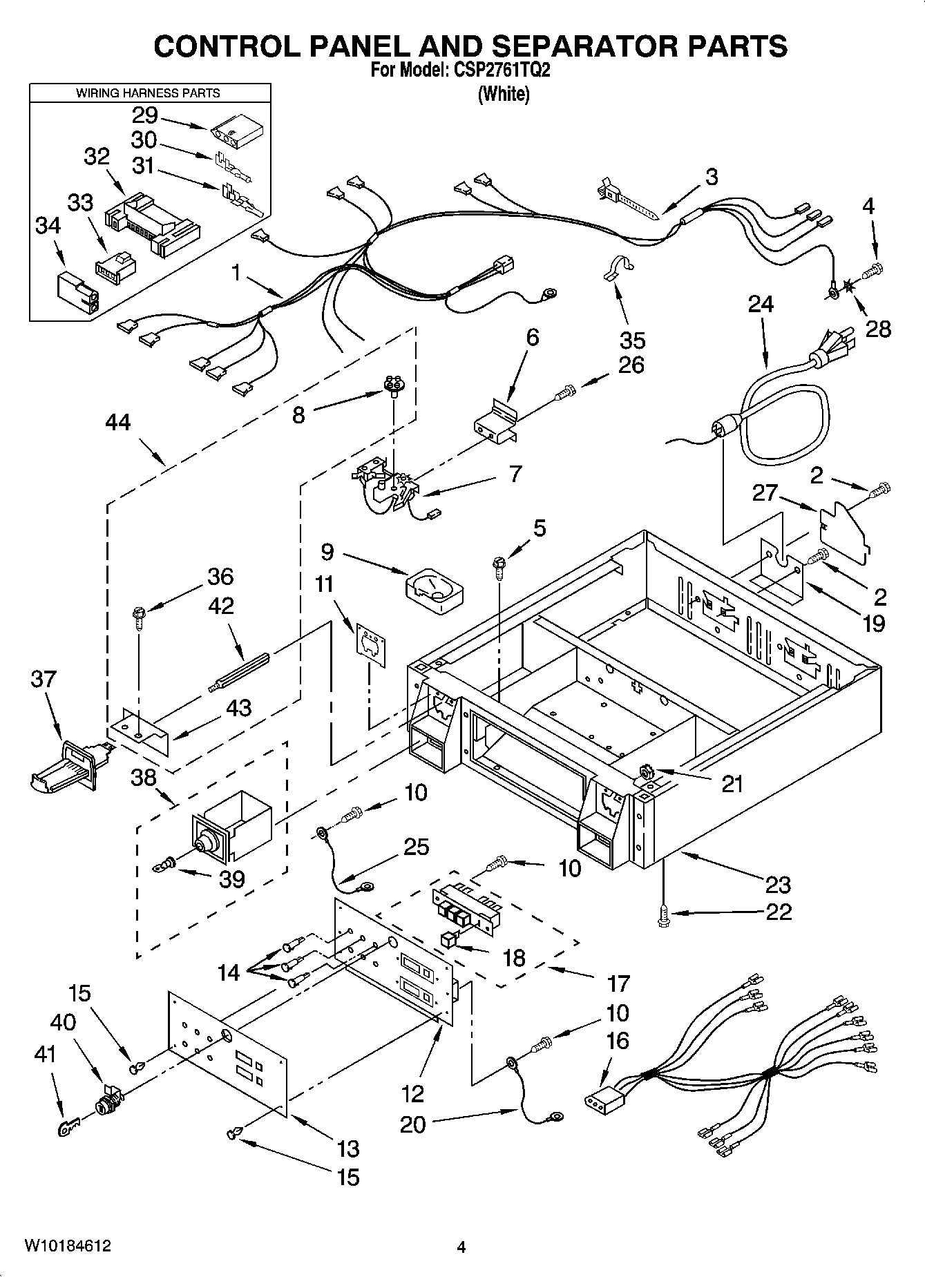02 - CONTROL PANEL AND SEPARATOR PARTS