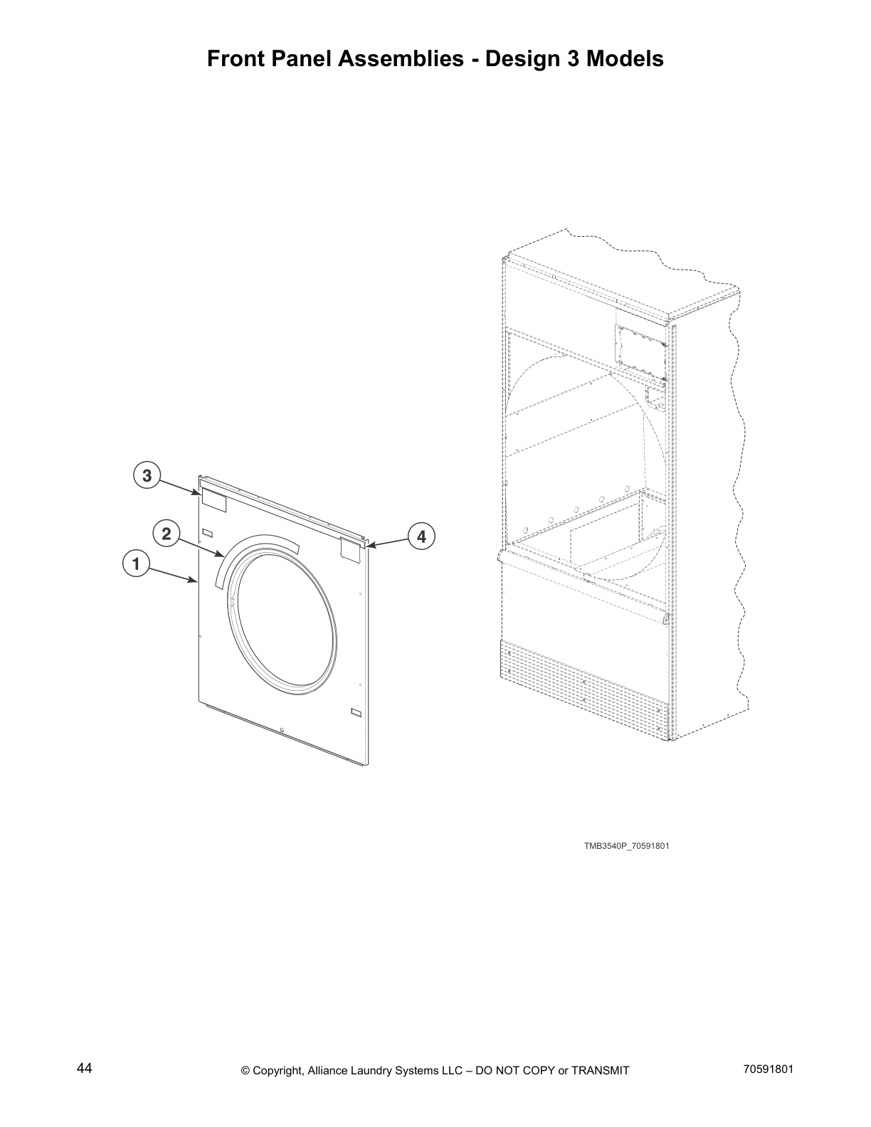 Front Panel Assemblies - Design 3 Models