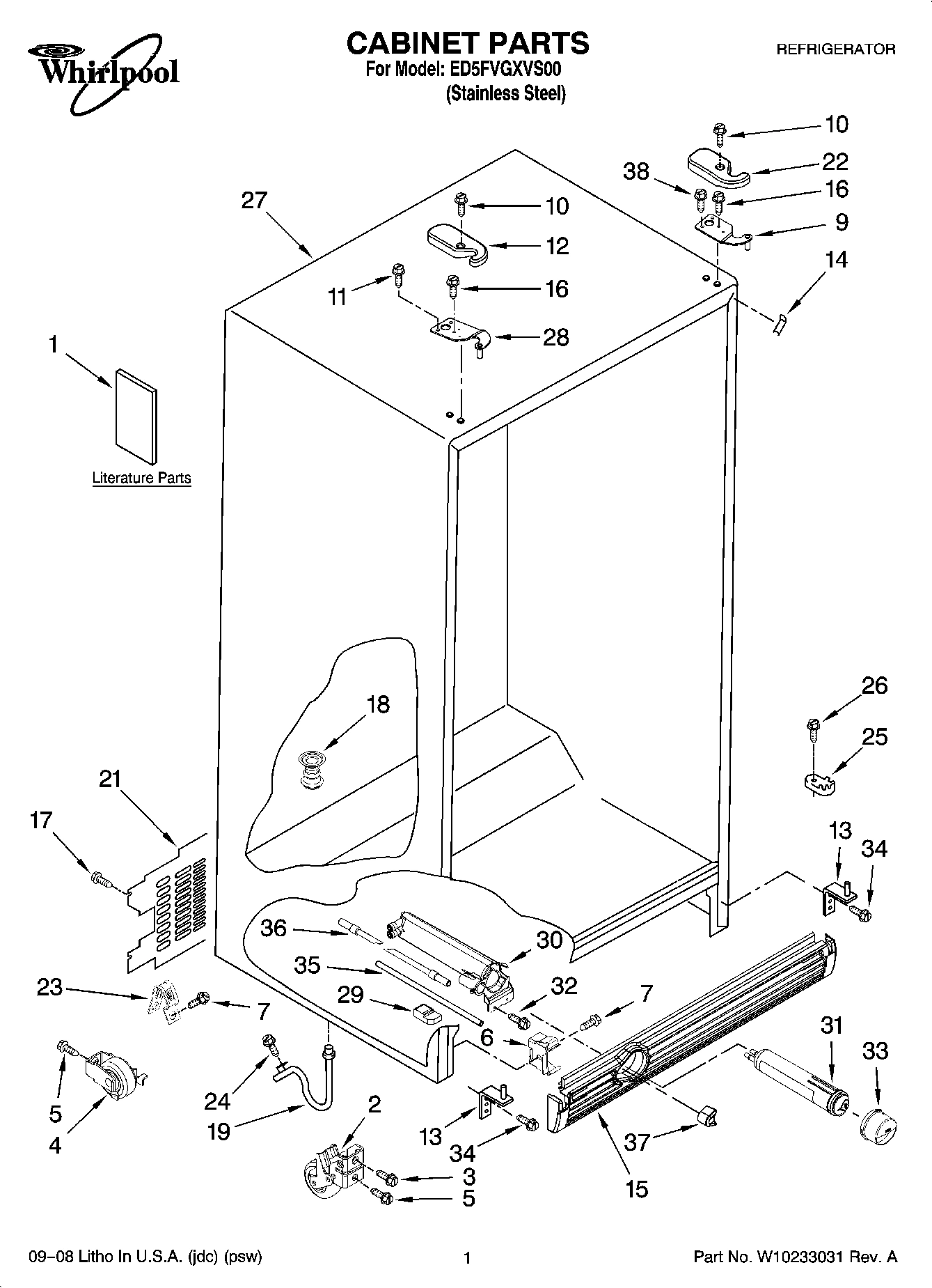 01 - CABINET PARTS