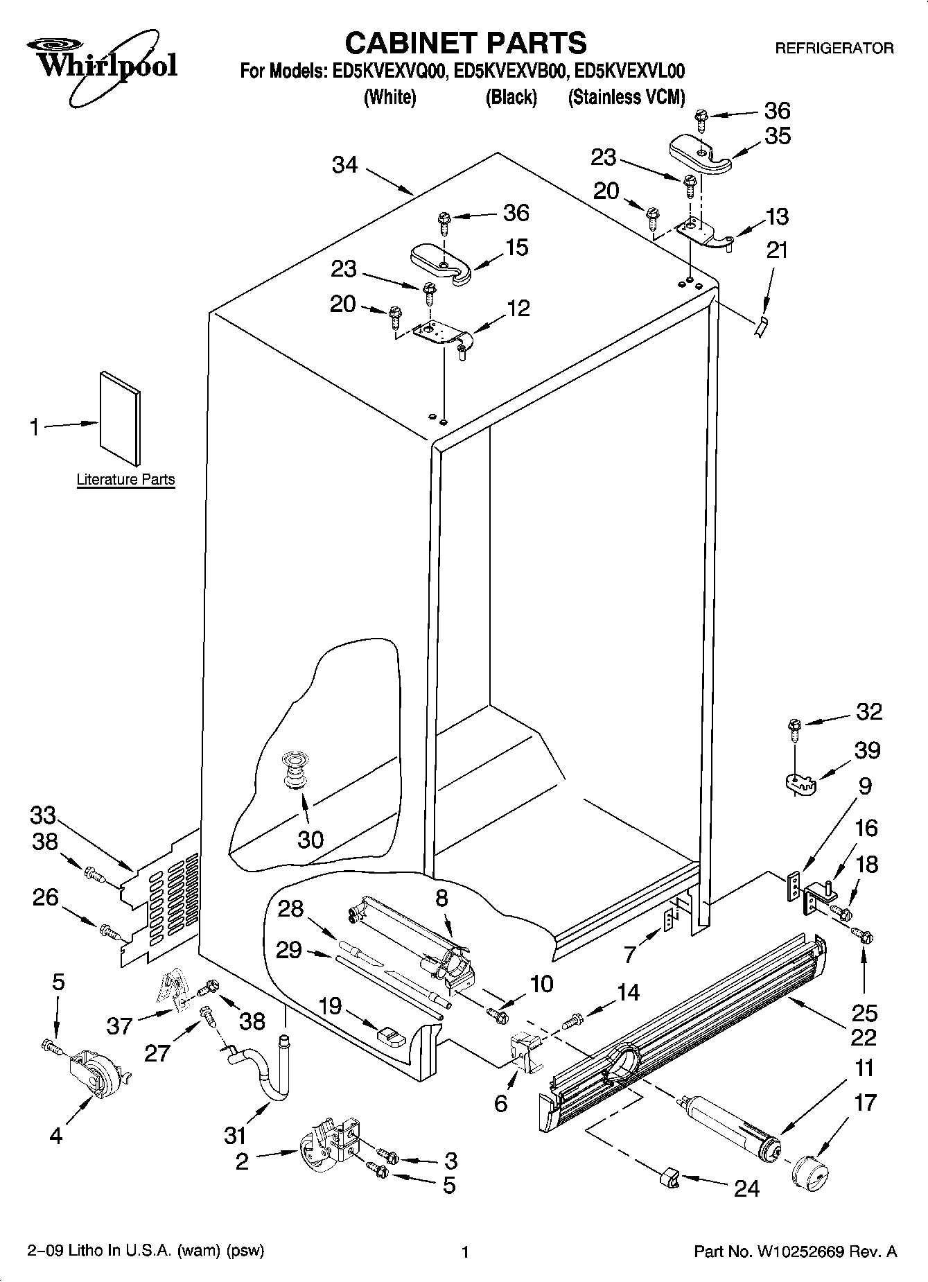 01 - CABINET PARTS